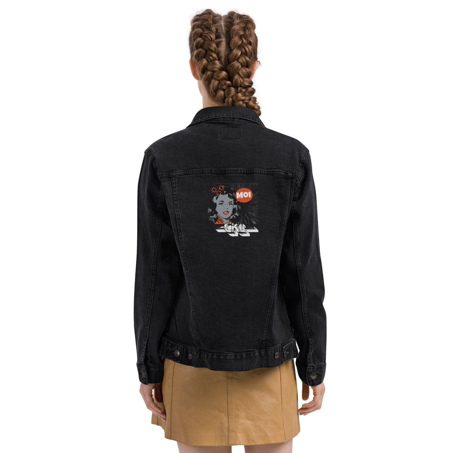 CKL Moi Embroidery Unisex Denim Jacket - Premium Denim Jacket from Craftklart.store - Just $74! Shop now at Craftklart.store