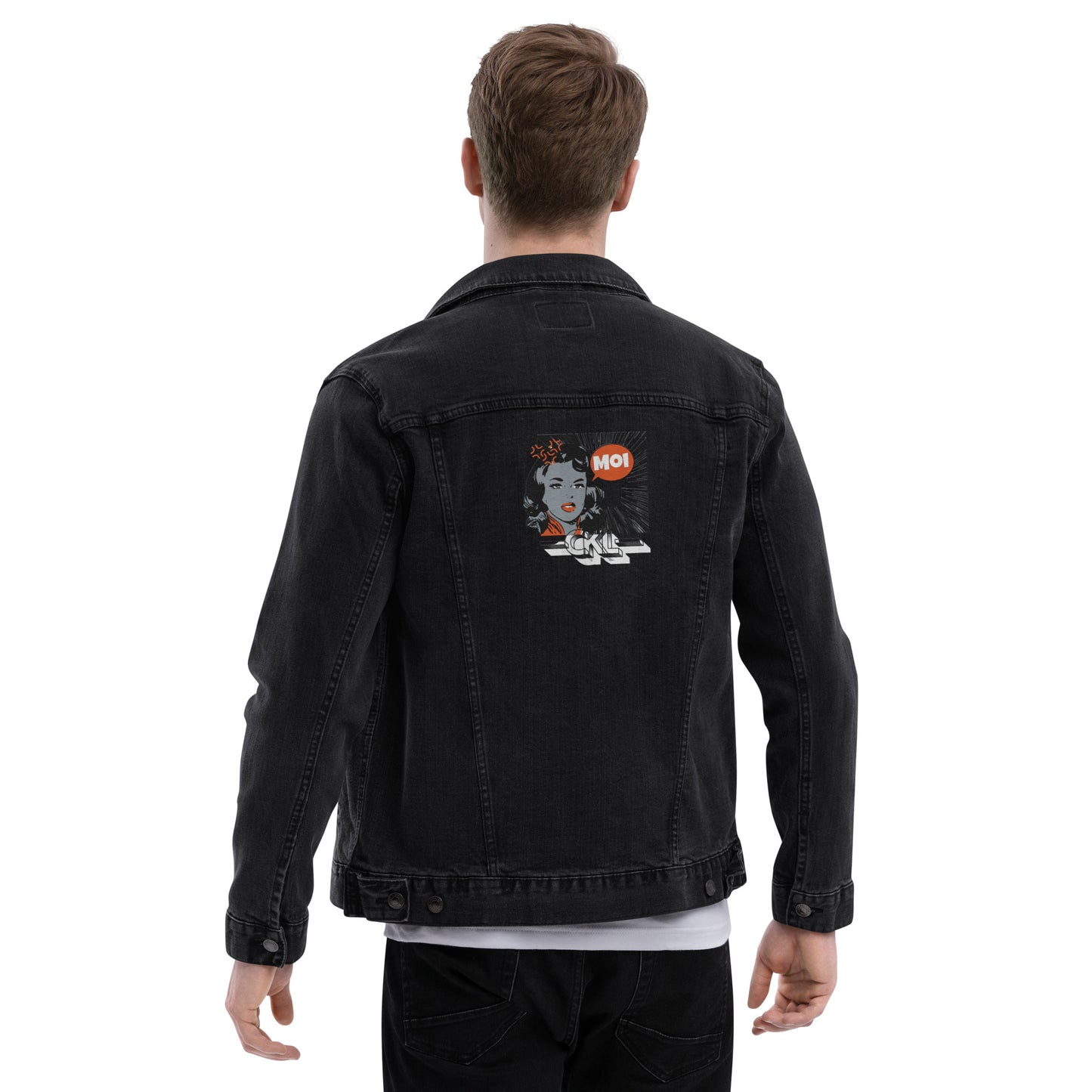 CKL Moi Embroidery Unisex Denim Jacket - Premium Denim Jacket from Craftklart.store - Just $74! Shop now at Craftklart.store