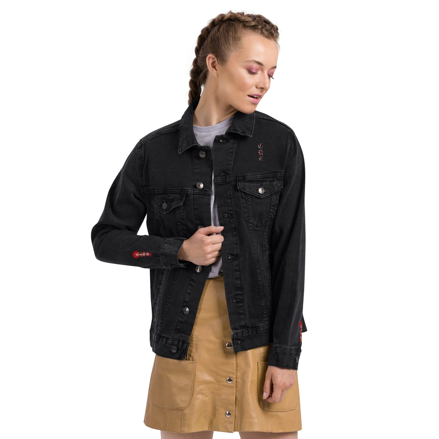 CKL Eastern Embroidery Denim Jacket - Premium Denim Jacket from Craftklart.store - Just $68! Shop now at Craftklart.store