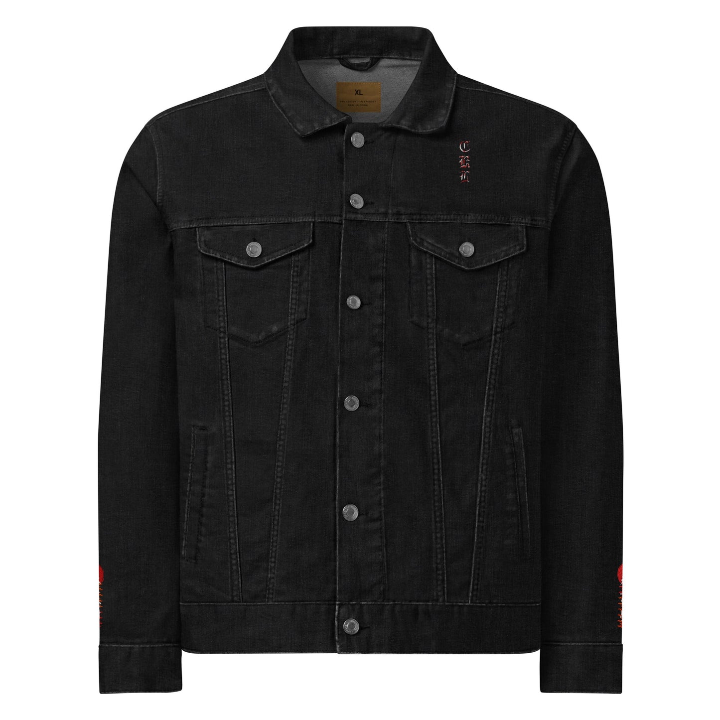 CKL Eastern Embroidery Denim Jacket - Premium Denim Jacket from Craftklart.store - Just $68! Shop now at Craftklart.store