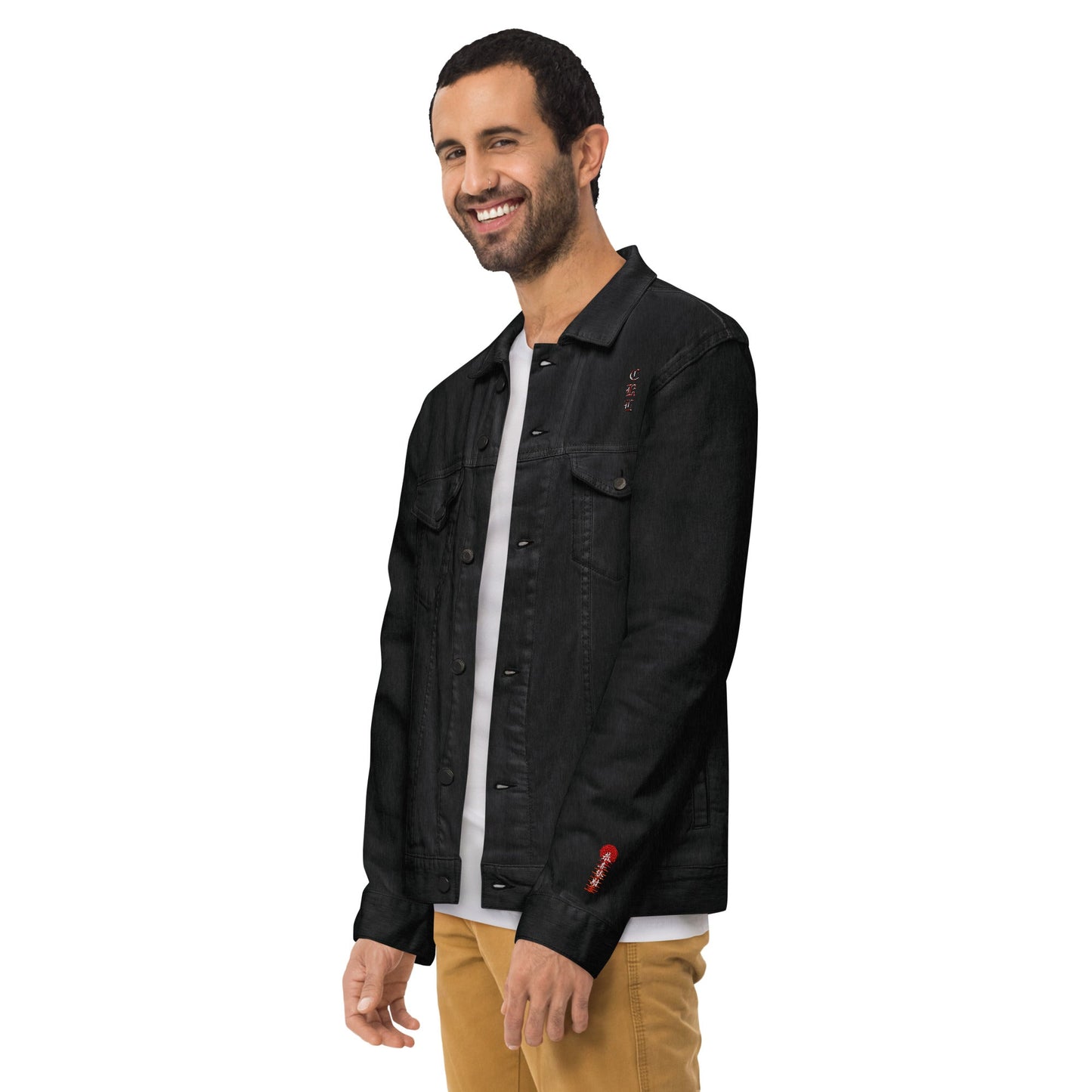 CKL Eastern Embroidery Denim Jacket - Premium Denim Jacket from Craftklart.store - Just $68! Shop now at Craftklart.store