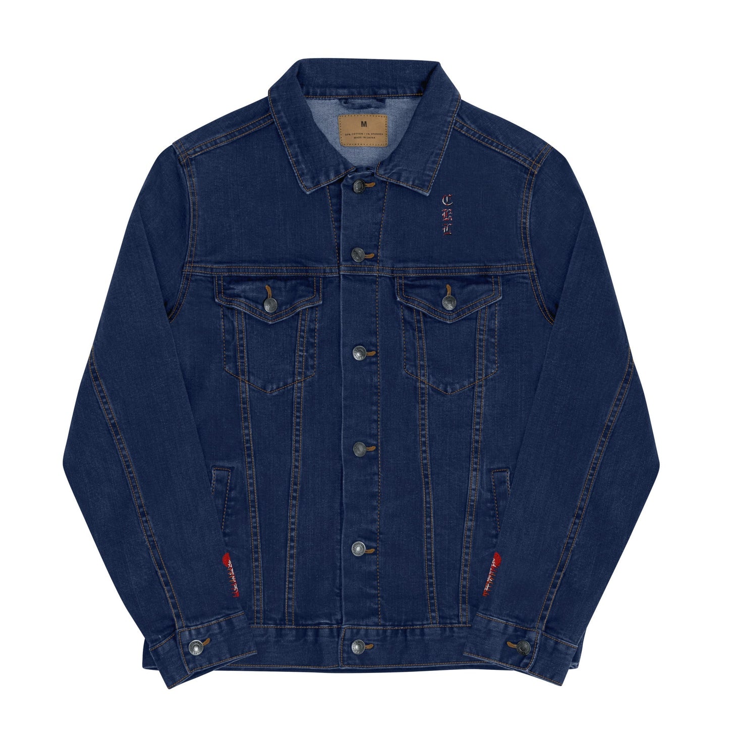 CKL Eastern Embroidery Denim Jacket - Premium Denim Jacket from Craftklart.store - Just $78! Shop now at Craftklart.store