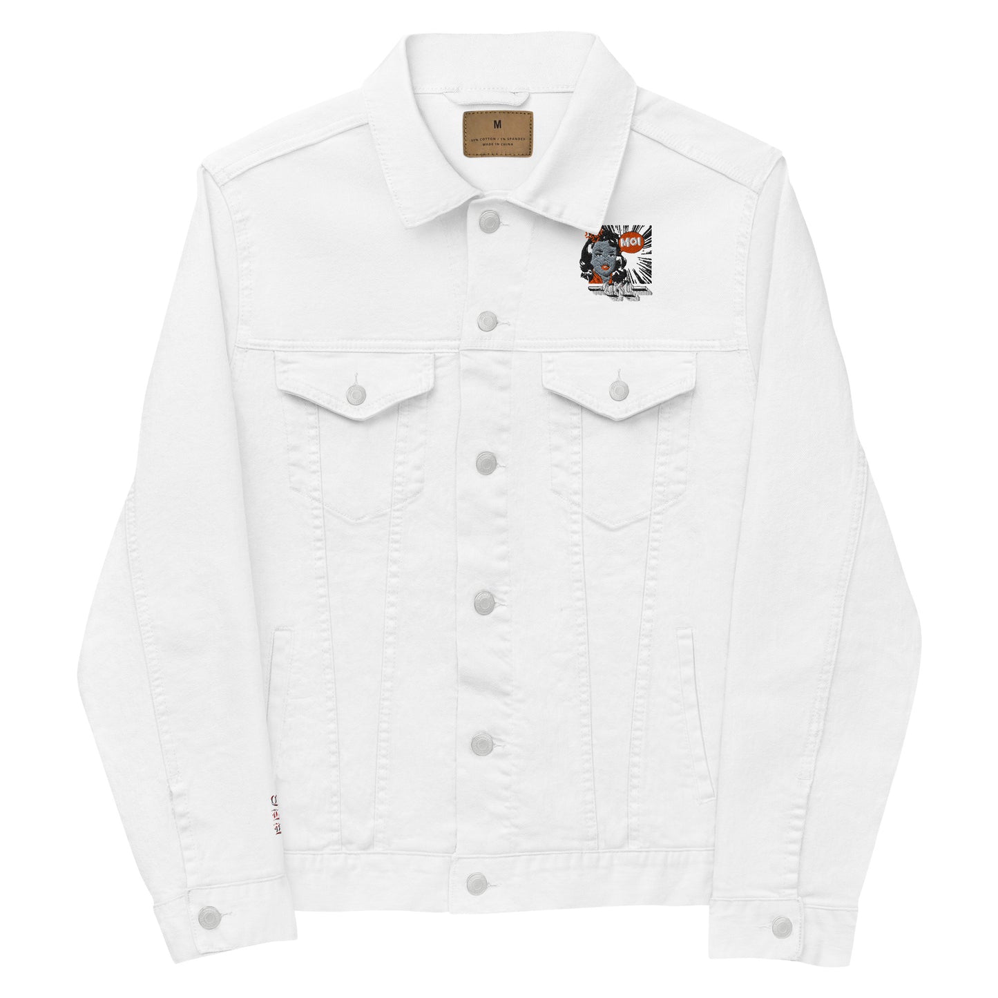 CKL Moi Embroidery Unisex Denim Jacket - Premium Denim Jacket from Craftklart.store - Just $74! Shop now at Craftklart.store