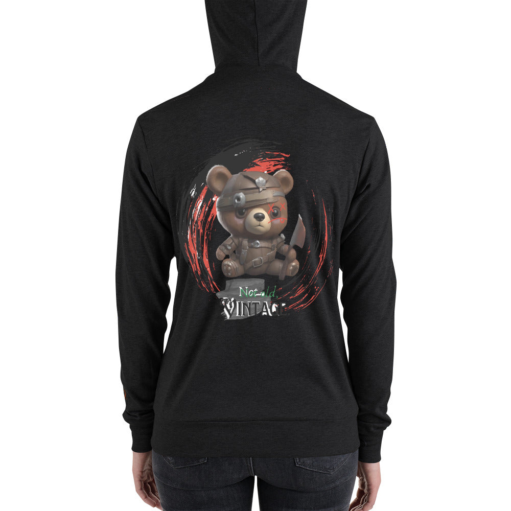 Not old but Vintage Unisex zip hoodie - Premium Hoodie from Craftklart.store - Just $40! Shop now at Craftklart.store