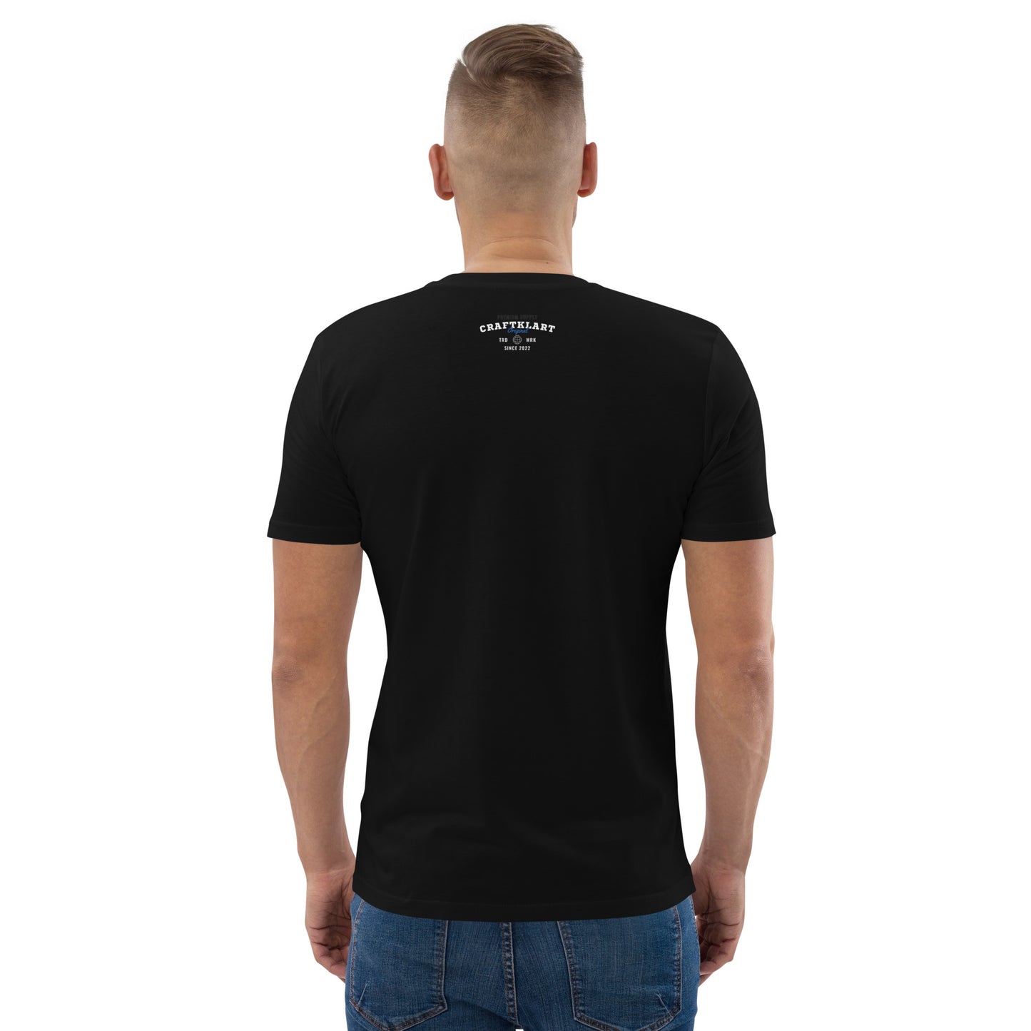 Craftklart (Back Print) Organic Cotton T-shirt - Premium T-Shirt from Craftklart.store - Just $19! Shop now at Craftklart.store