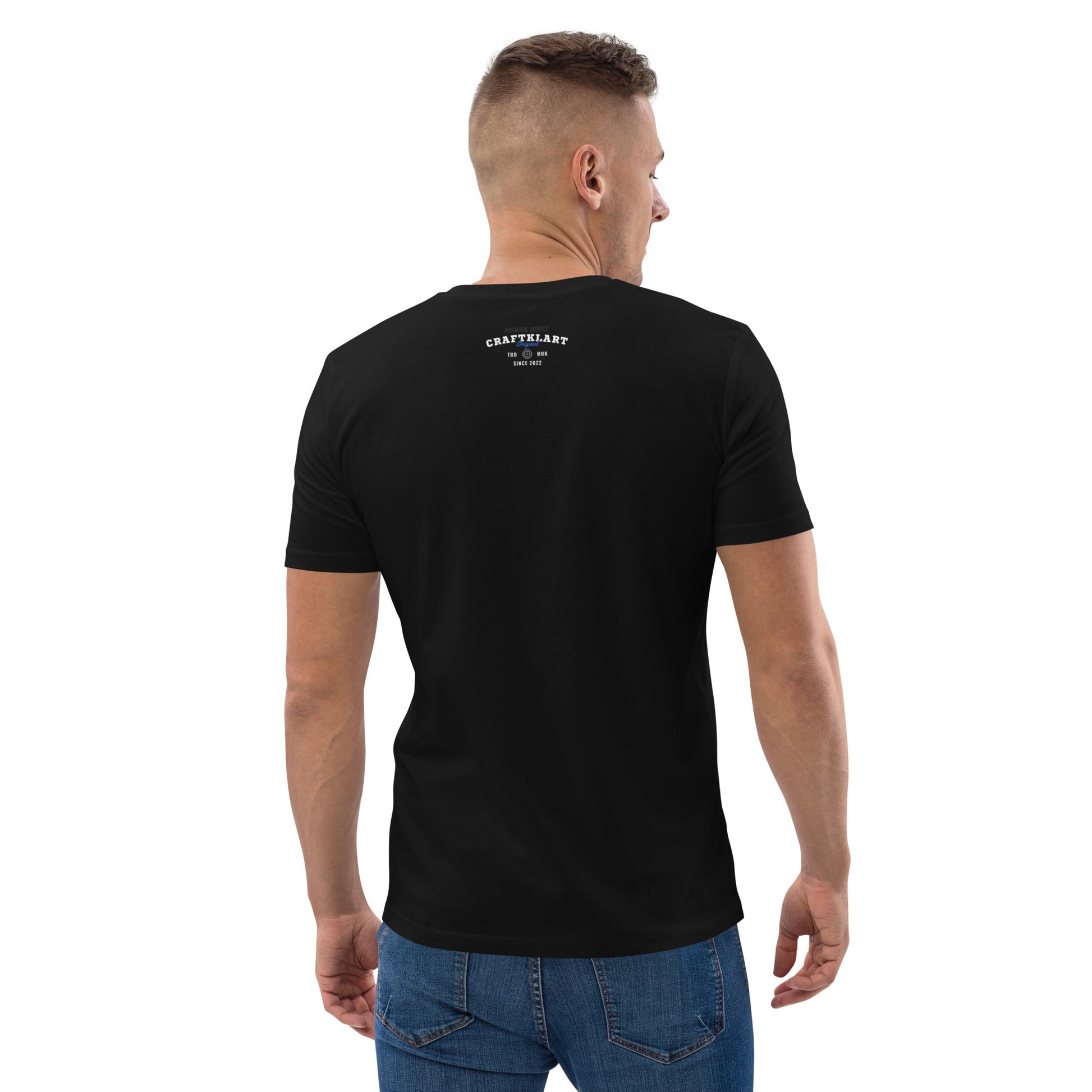 Craftklart (Back Print) Organic Cotton T-shirt - Premium T-Shirt from Craftklart.store - Just $19! Shop now at Craftklart.store