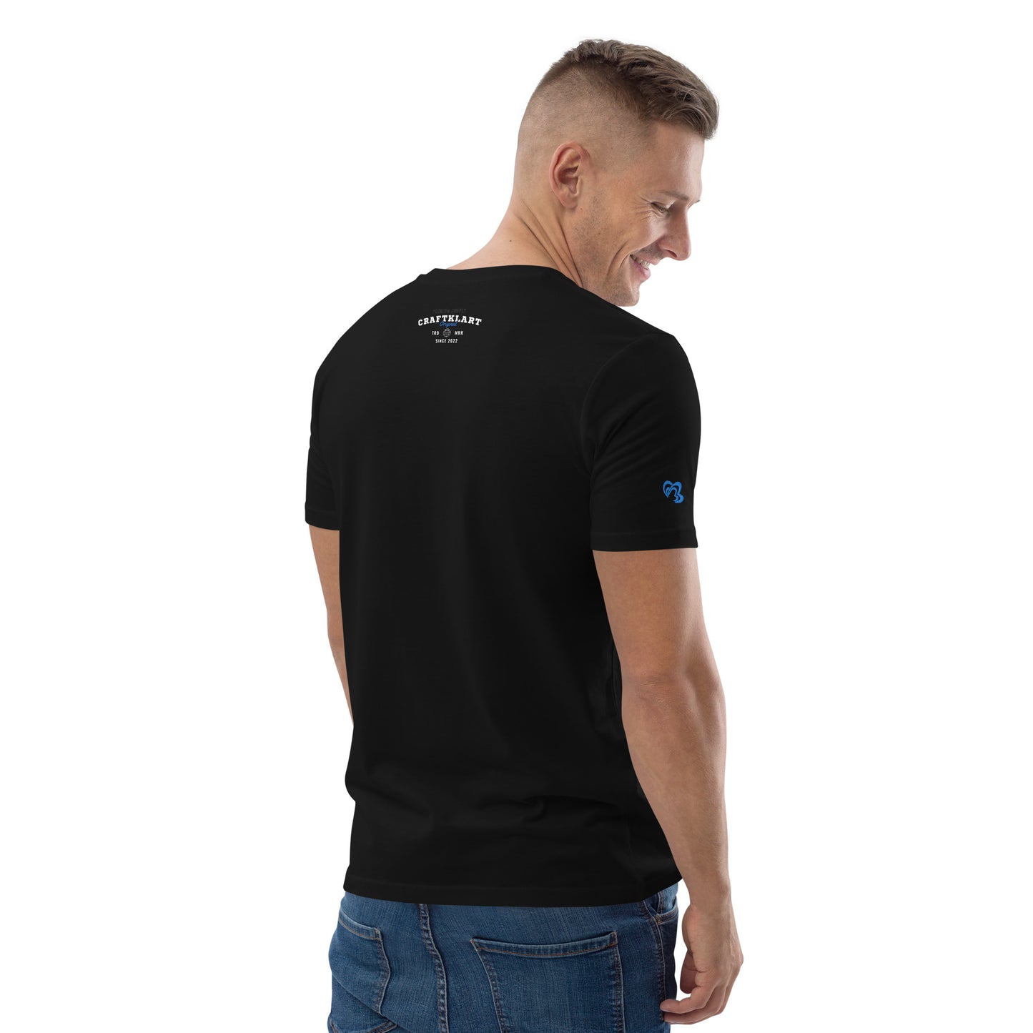 Craftklart (Back Print) Organic Cotton T-shirt - Premium T-Shirt from Craftklart.store - Just $19! Shop now at Craftklart.store