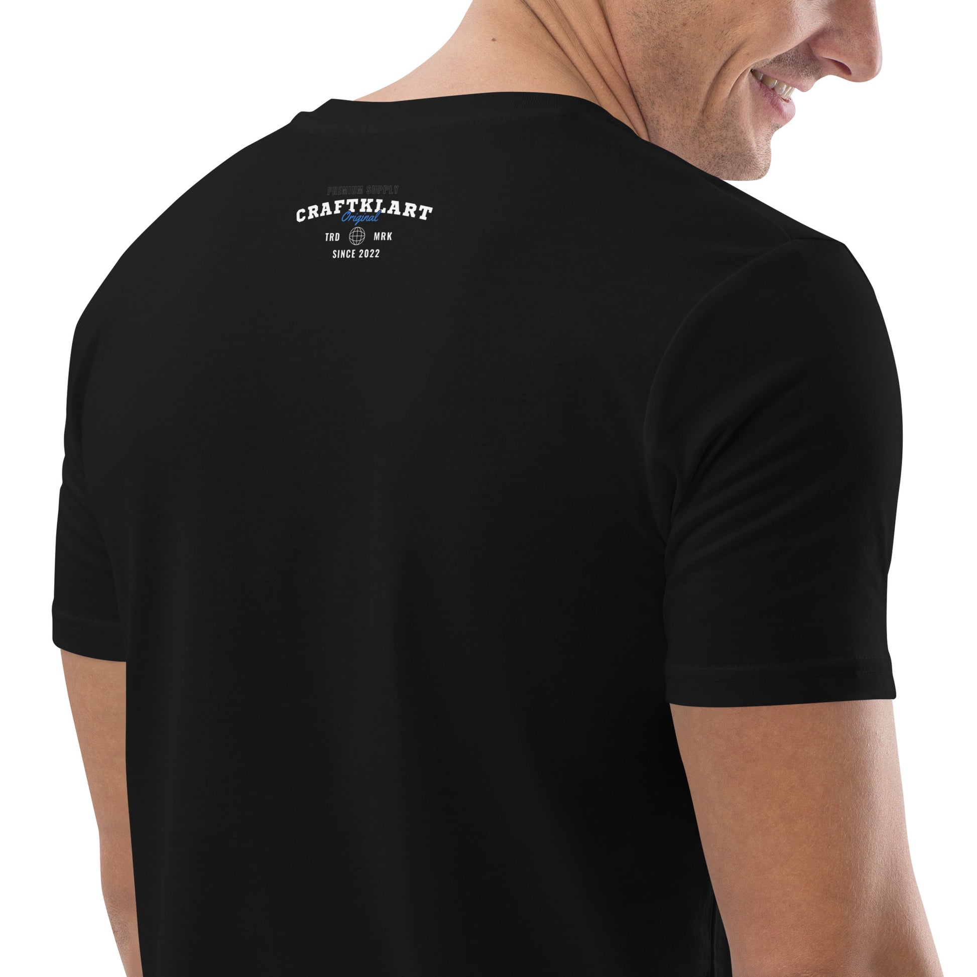 Craftklart (Back Print) Organic Cotton T-shirt - Premium T-Shirt from Craftklart.store - Just $19! Shop now at Craftklart.store