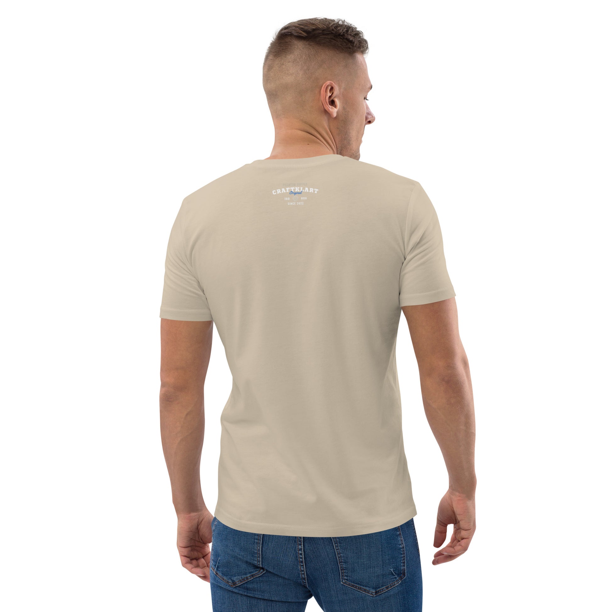 Craftklart (Back Print) Organic Cotton T-shirt - Premium T-Shirt from Craftklart.store - Just $19! Shop now at Craftklart.store
