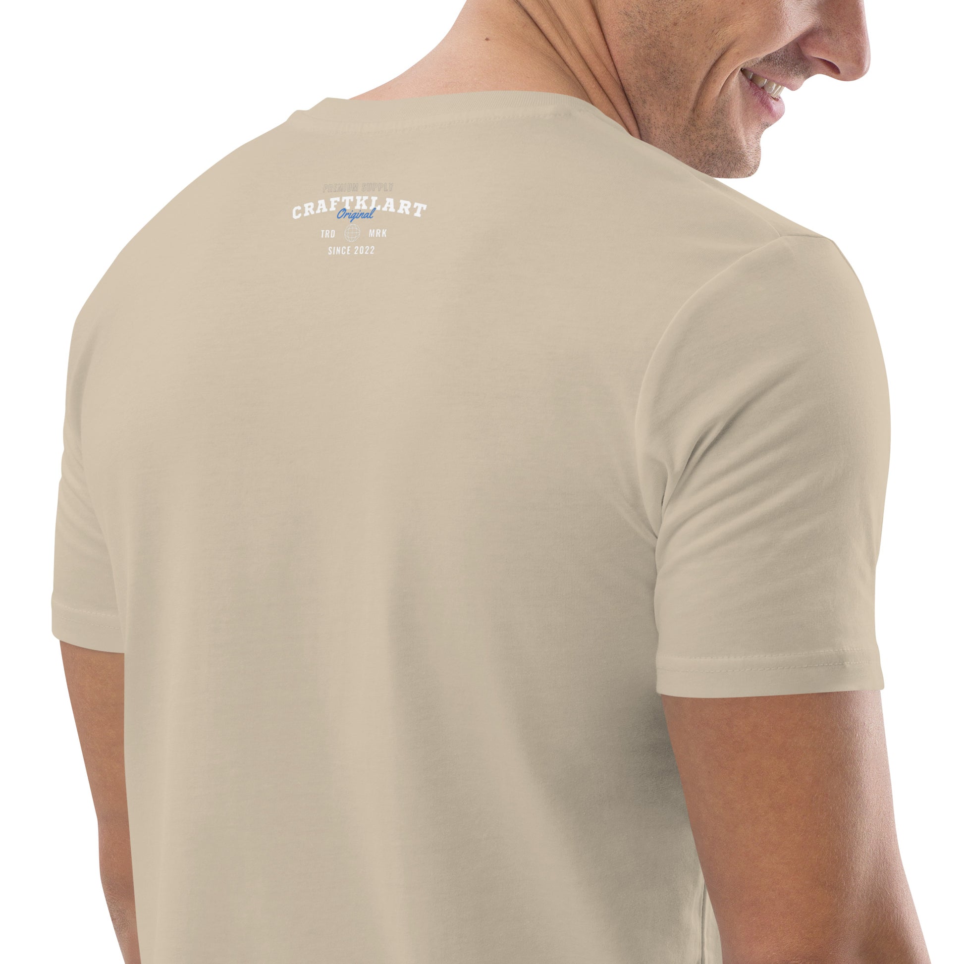 Craftklart (Back Print) Organic Cotton T-shirt - Premium T-Shirt from Craftklart.store - Just $19! Shop now at Craftklart.store