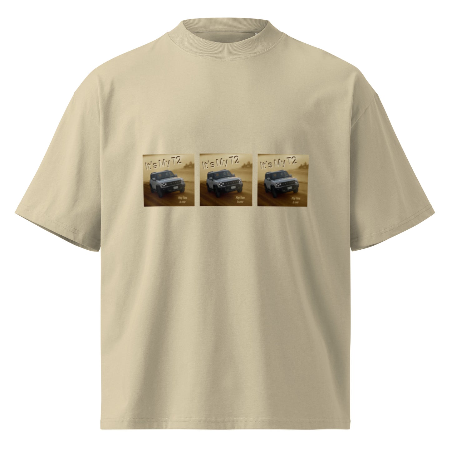 Unisex Organic Oversized High Neck T-shirt - Premium from Craftklart.store - Just $24! Shop now at Craftklart.store