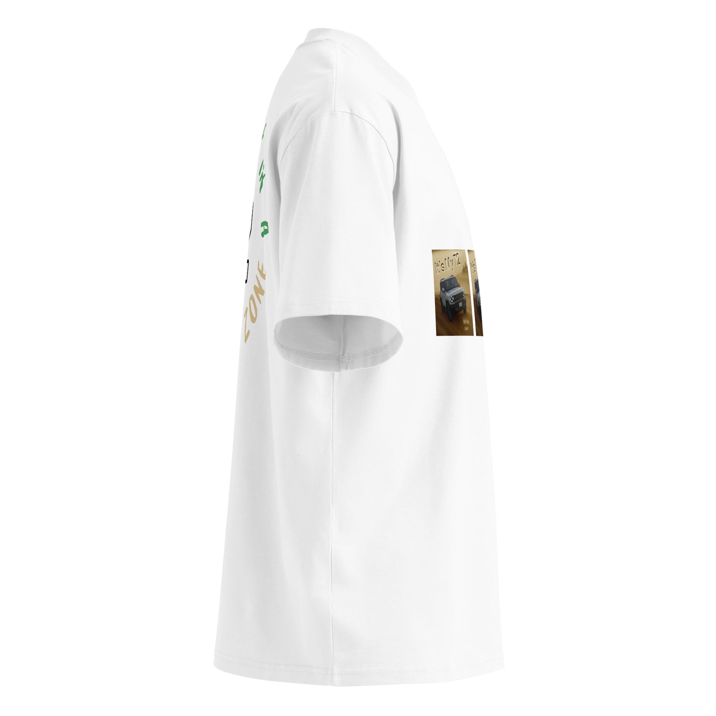 Unisex Organic Oversized High Neck T-shirt - Premium T-Shirt from Craftklart.store - Just $24! Shop now at Craftklart.store