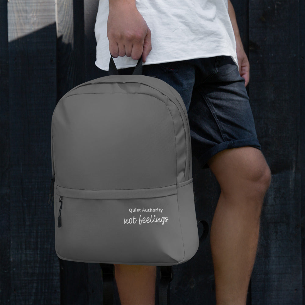 Quiet Authority Urban Backpack – Water-Resistant Laptop Bag | Minimalist Streetwear | Craftklart