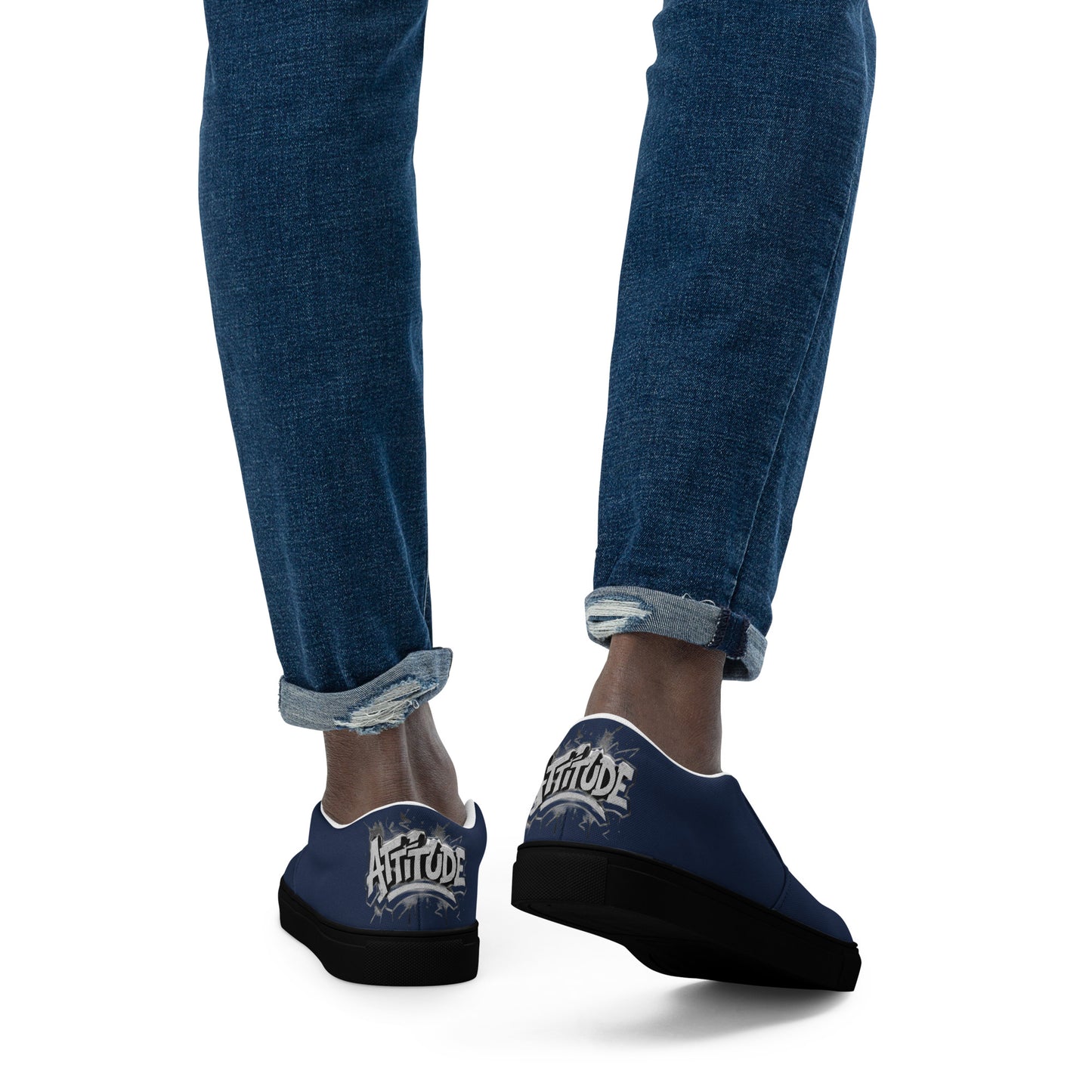 Men’S Urban Blue Slip-On Canvas Shoes | Minimalist Streetwear | Craftklart