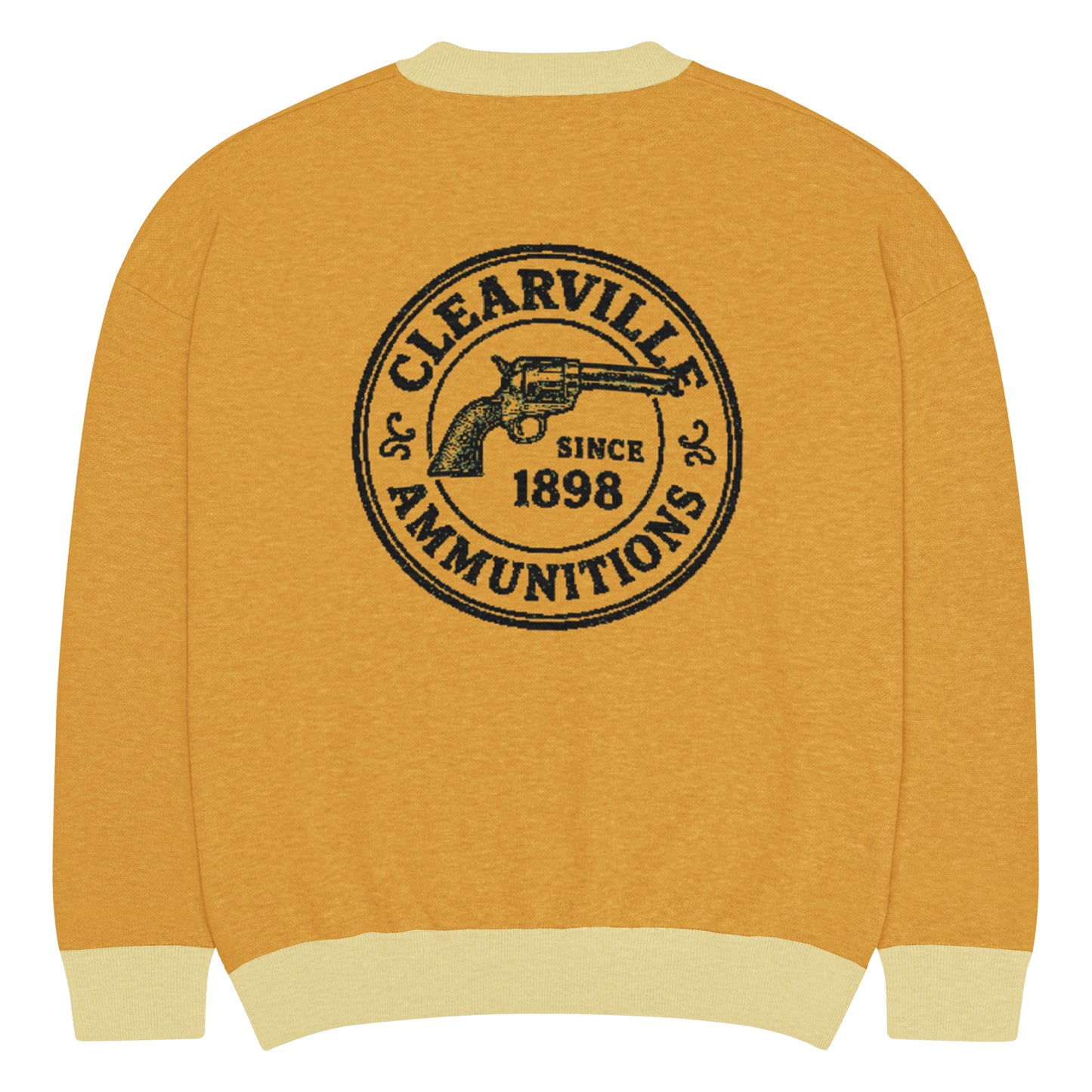 Relaxed fit knitted crew neck sweater in neutral color from Urban Fashion & Streetwear by Craftklart, casual and cozy for everyday wear.