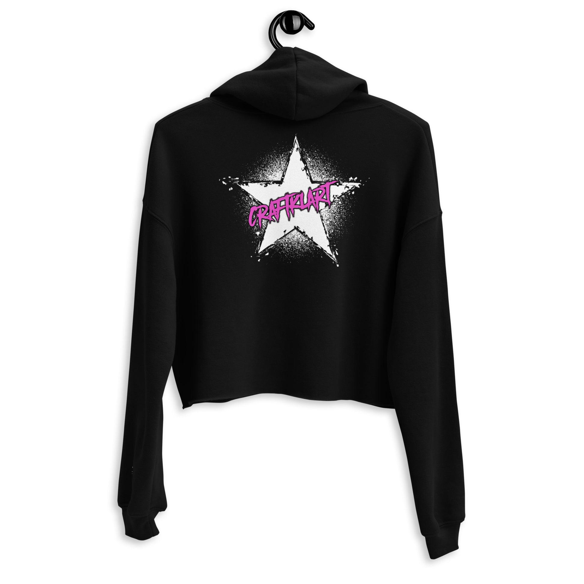 Craftklart Star Crop Hoodie - Premium Hoodie from Craftklart.store - Just $44! Shop now at Craftklart.store