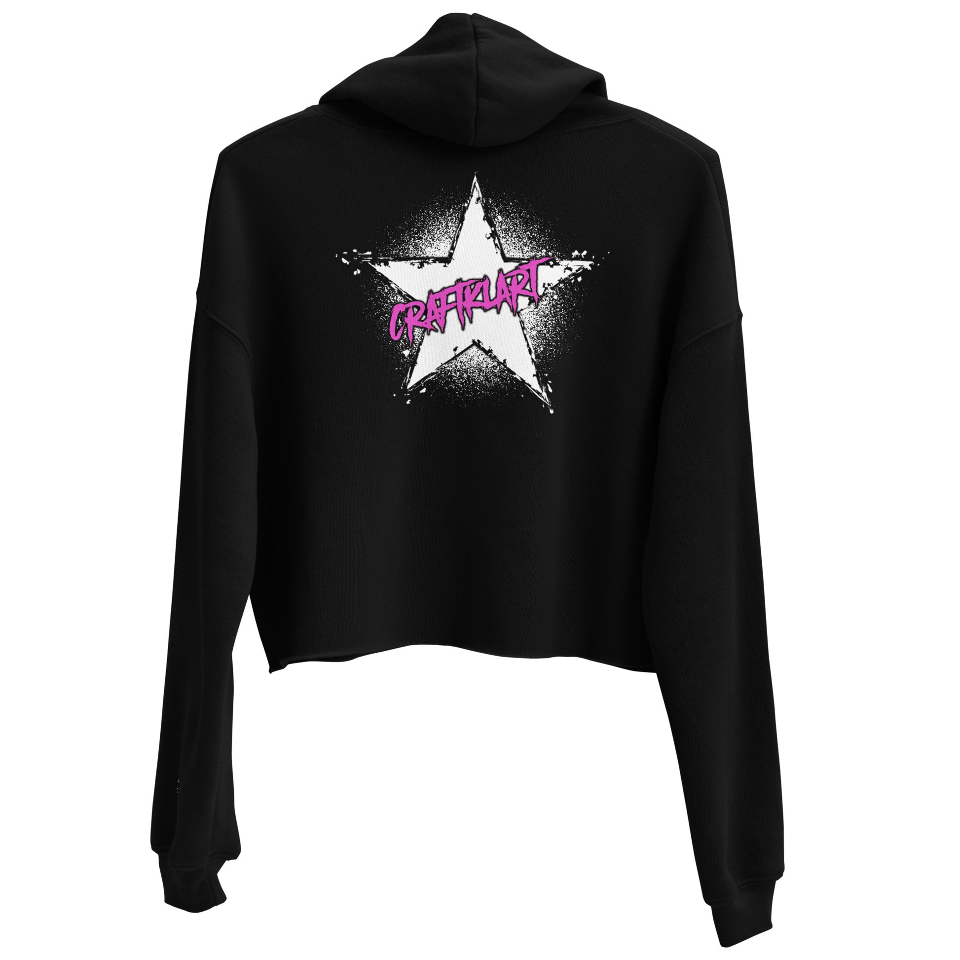 Craftklart Star Crop Hoodie - Premium Hoodie from Craftklart.store - Just $44! Shop now at Craftklart.store