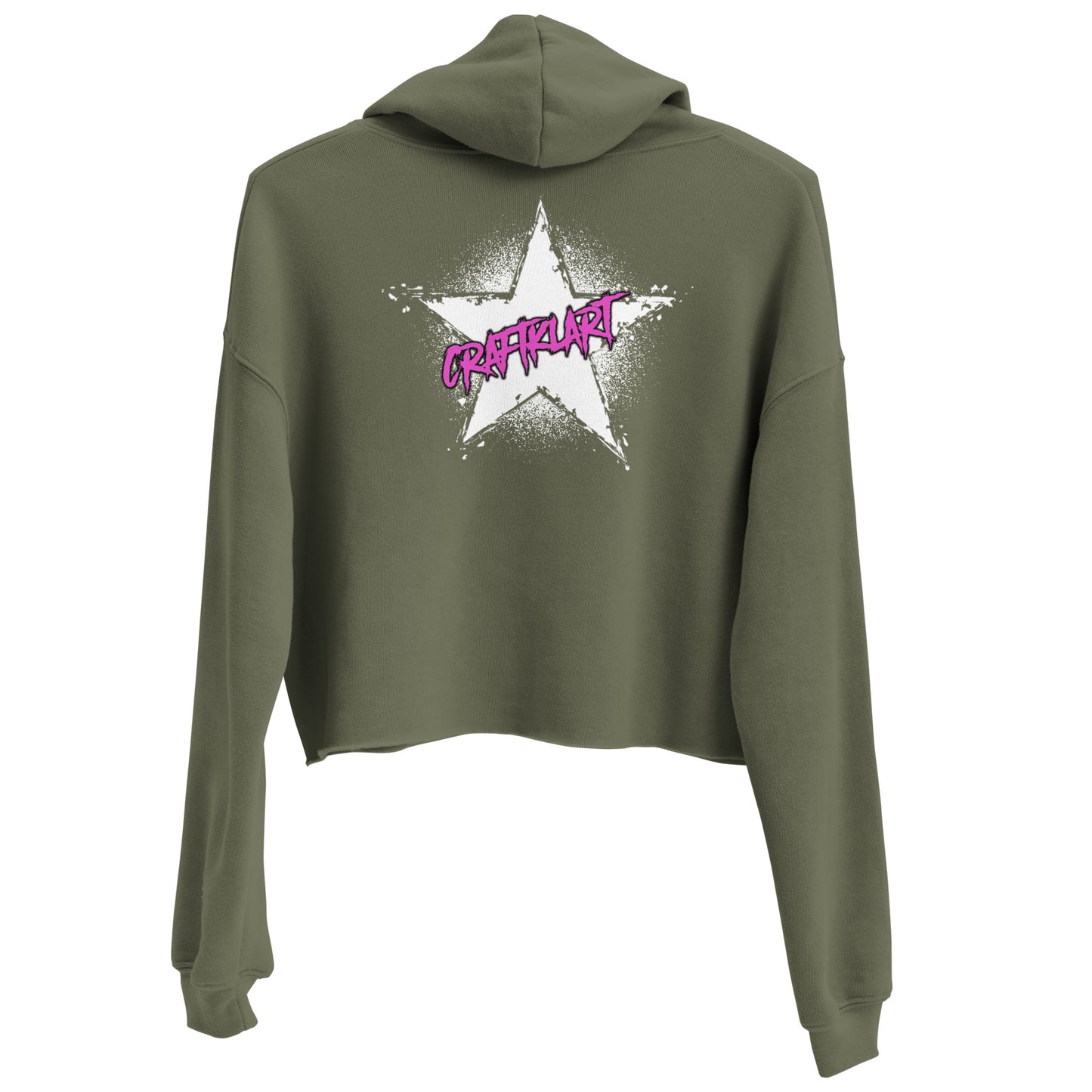 Craftklart Star Crop Hoodie - Premium Hoodie from Craftklart.store - Just $44! Shop now at Craftklart.store
