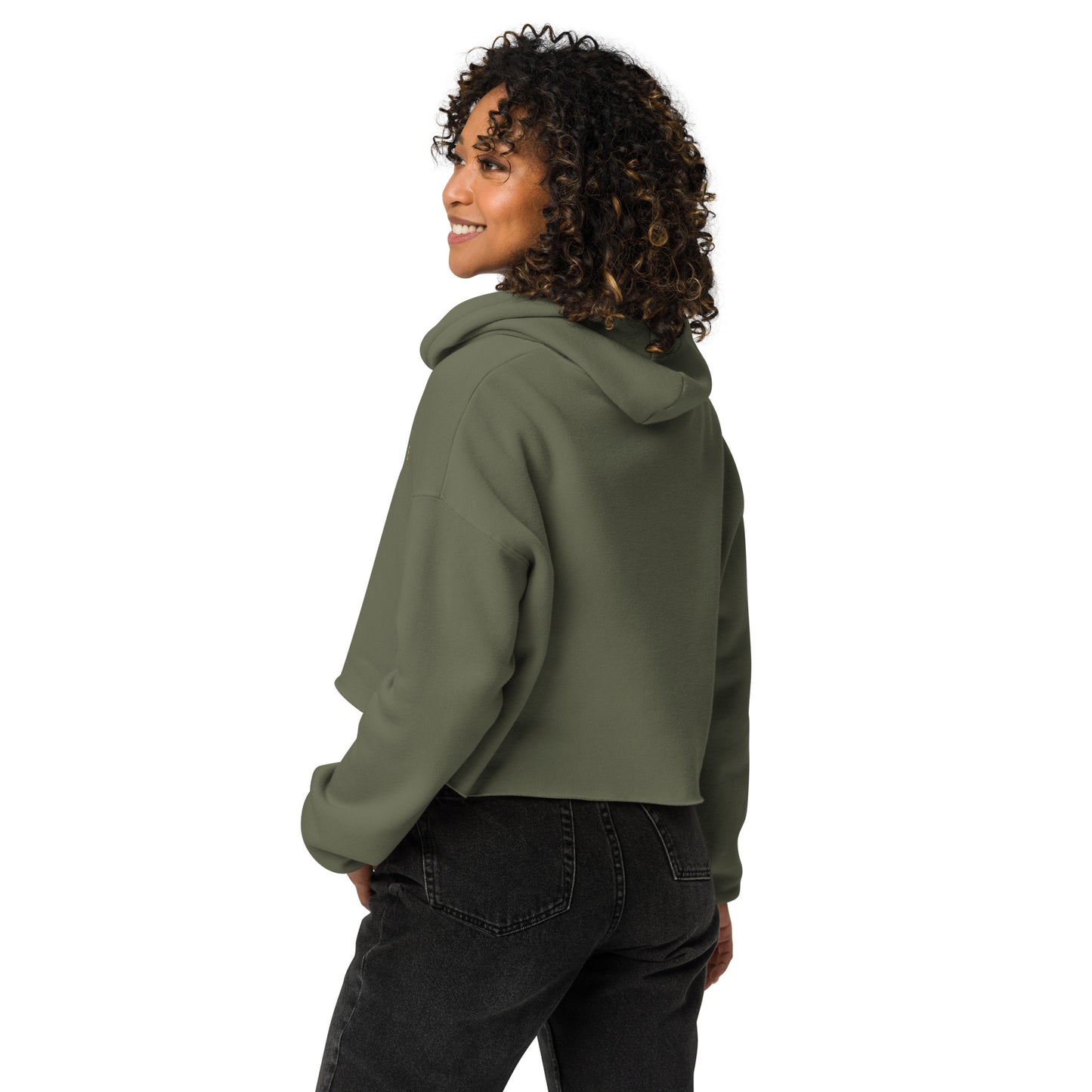 CKL Love Crop Hoodie - Premium Hoodie from Craftklart.store - Just $46! Shop now at Craftklart.store