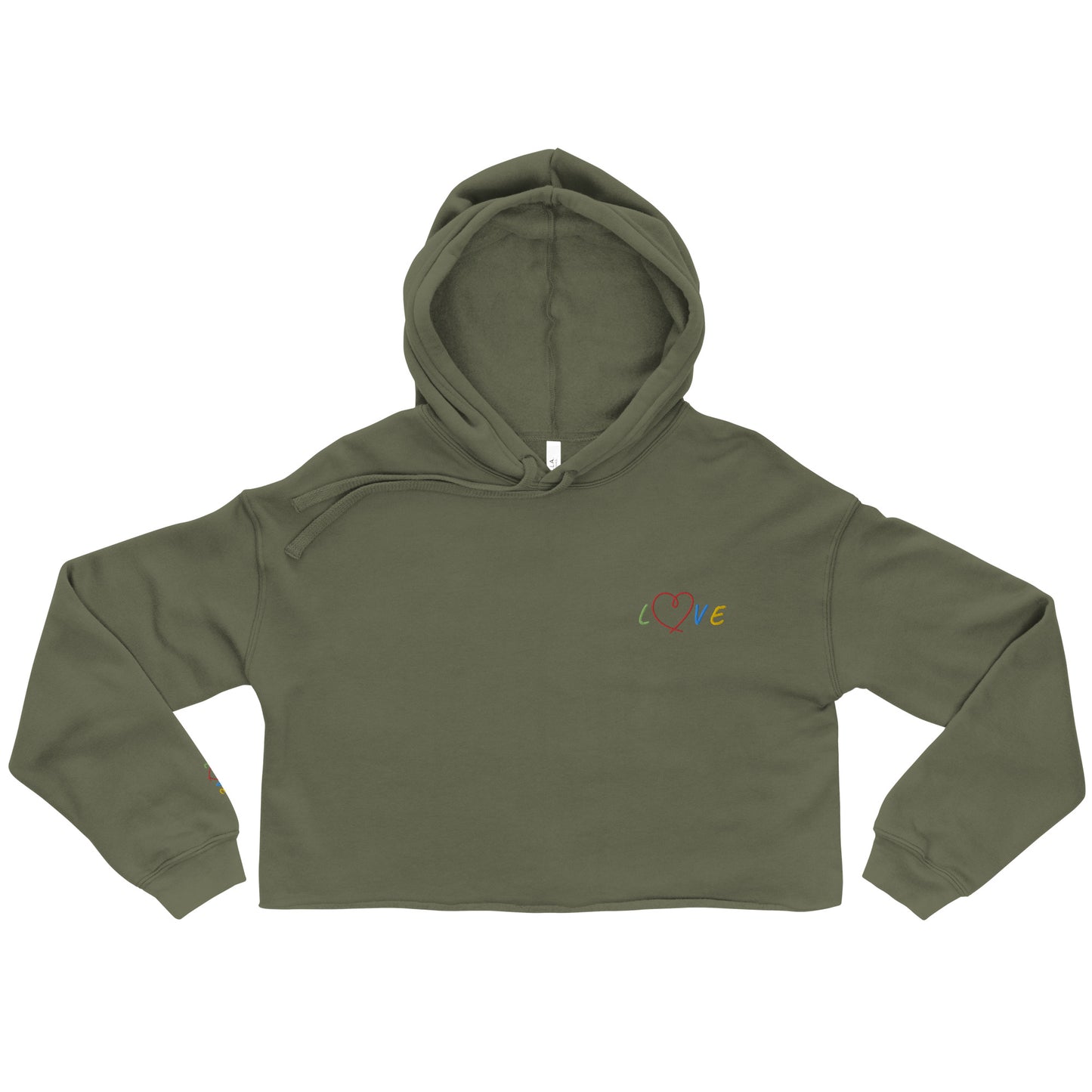 CKL Love Crop Hoodie - Premium Hoodie from Craftklart.store - Just $46! Shop now at Craftklart.store
