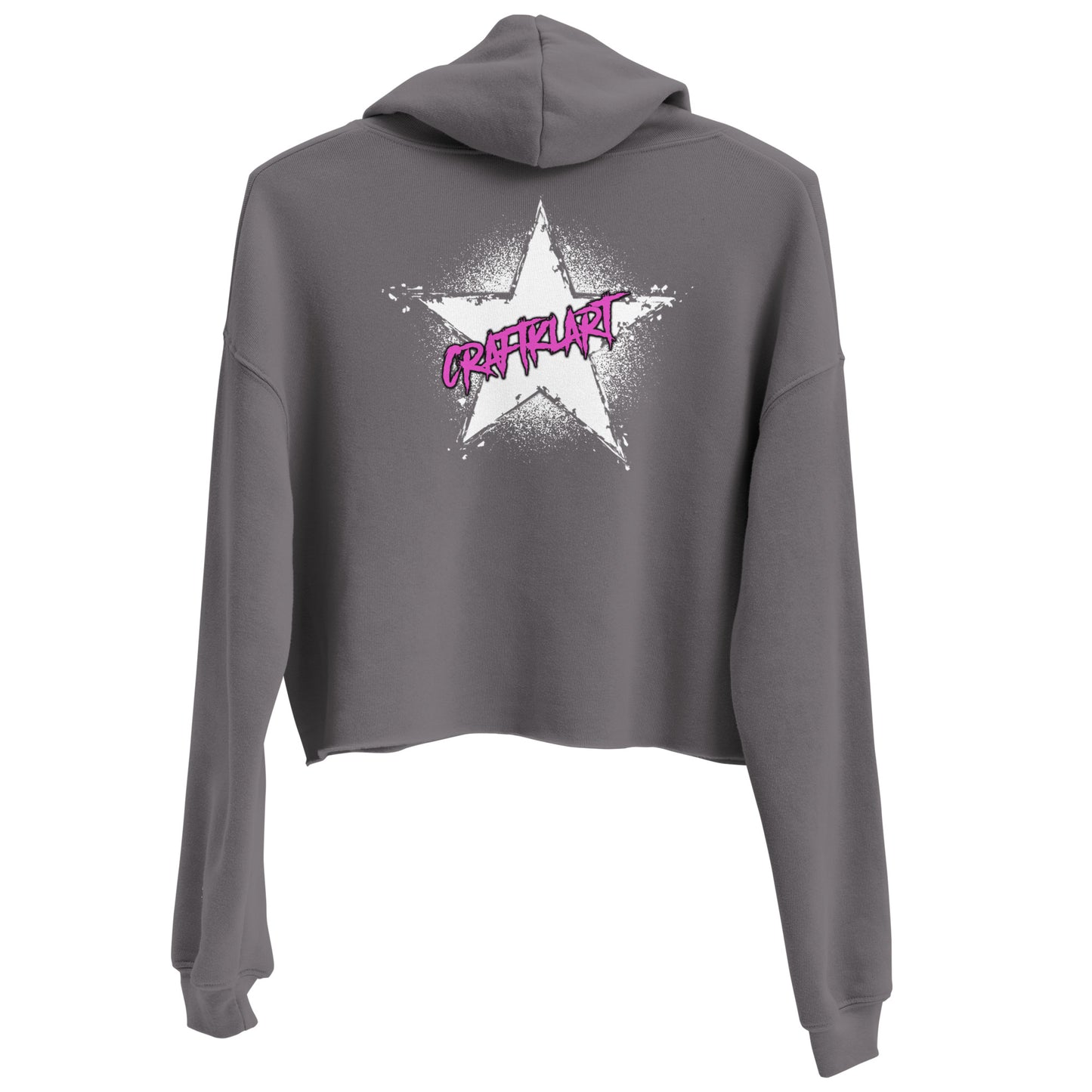Craftklart Star Crop Hoodie - Premium Hoodie from Craftklart.store - Just $44! Shop now at Craftklart.store