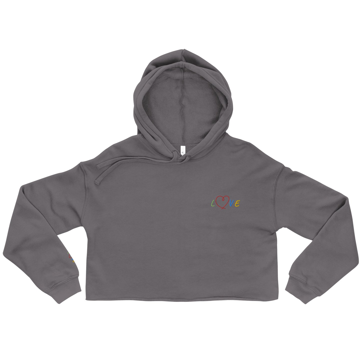 CKL Love Crop Hoodie - Premium Hoodie from Craftklart.store - Just $46! Shop now at Craftklart.store