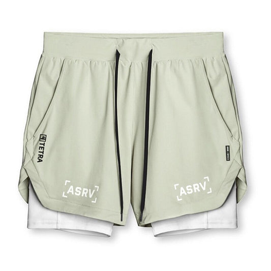 Men's 2 in 1 Quick Dry Fitness Shorts - Premium Shorts from Craftklart - Just $17.50! Shop now at Craftklart