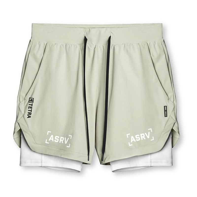 Men's 2 in 1 Quick Dry Fitness Shorts - Premium Shorts from Craftklart - Just $17.50! Shop now at Craftklart