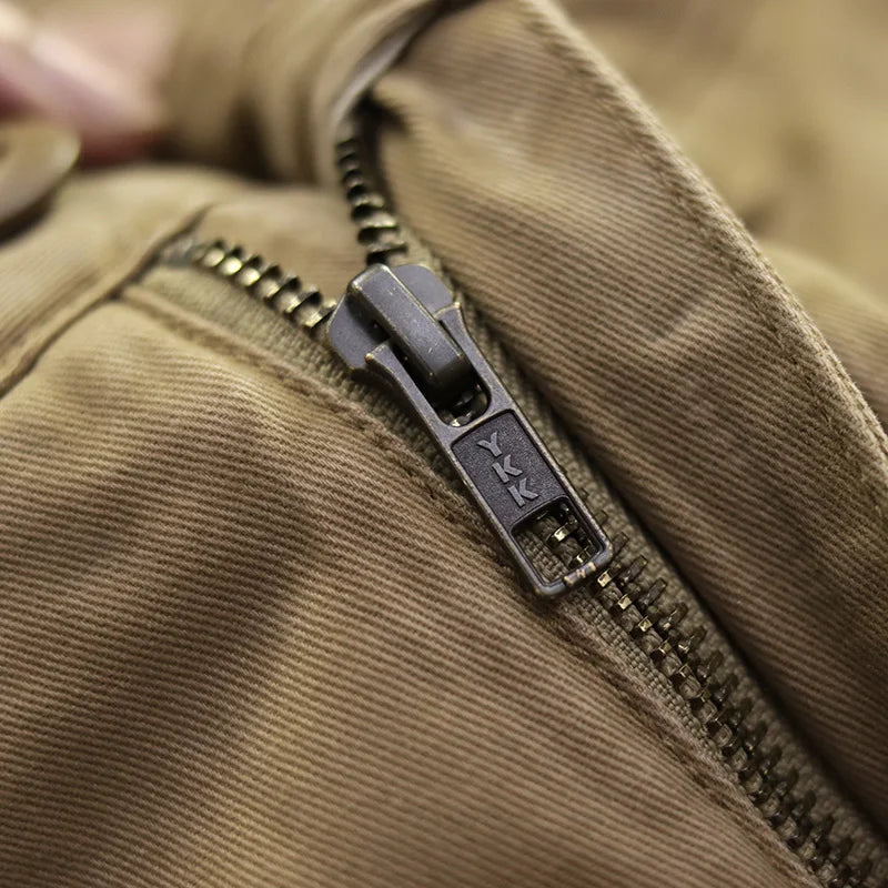 Men's Khaki Retro Cotton Chino Pants - Premium Chino from Craftklart Dropship - Just $37! Shop now at Craftklart.store