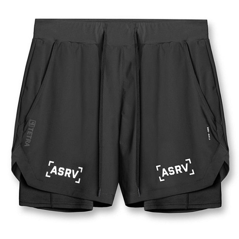 Men's 2 in 1 Quick Dry Fitness Shorts - Premium Shorts from Craftklart - Just $17.50! Shop now at Craftklart