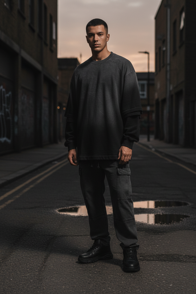 West Coast UNSEEN Washed Vintage Long-Sleeve Tee