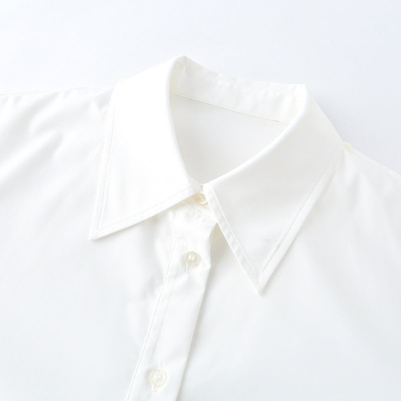 Polo Collar Long Sleeve Shirt — Clean Minimal Streetwear