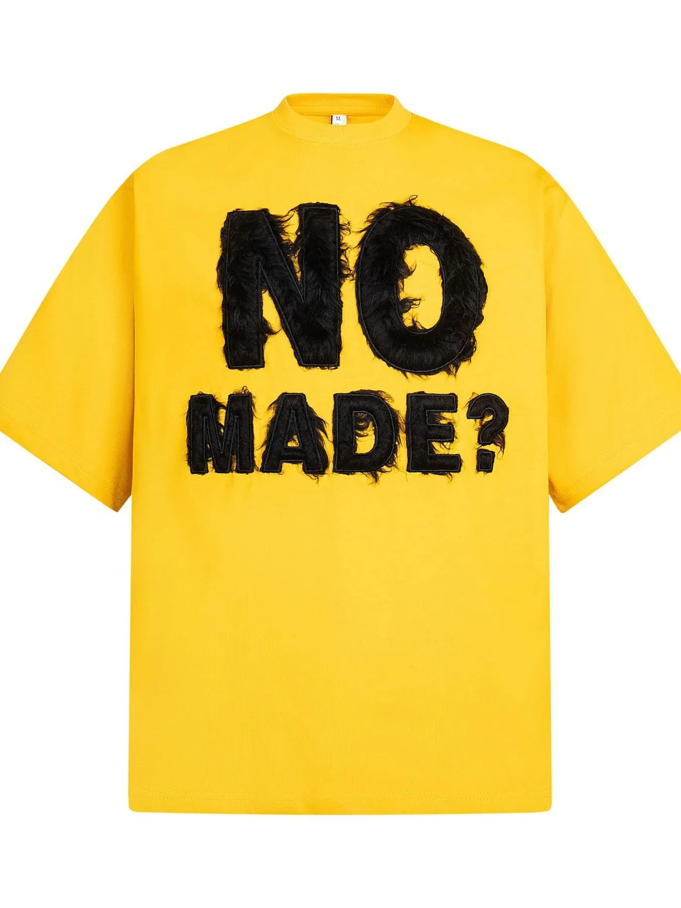 Men's NO MADE? Oversized Short Sleeve T-Shirt - Premium T-Shirt from Trendsi - Just $35.48! Shop now at Craftklart.store
