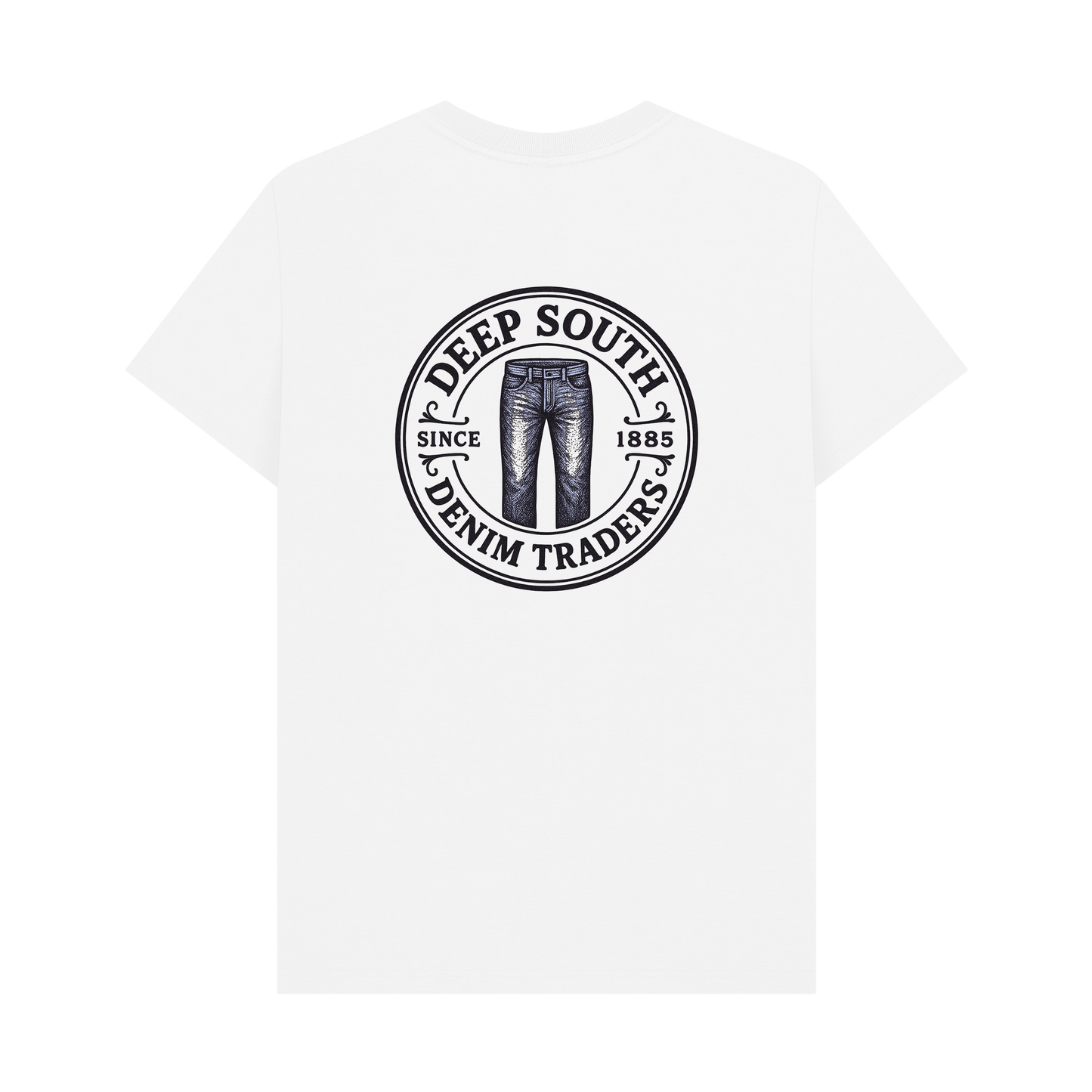 White Printed T-shirt Back