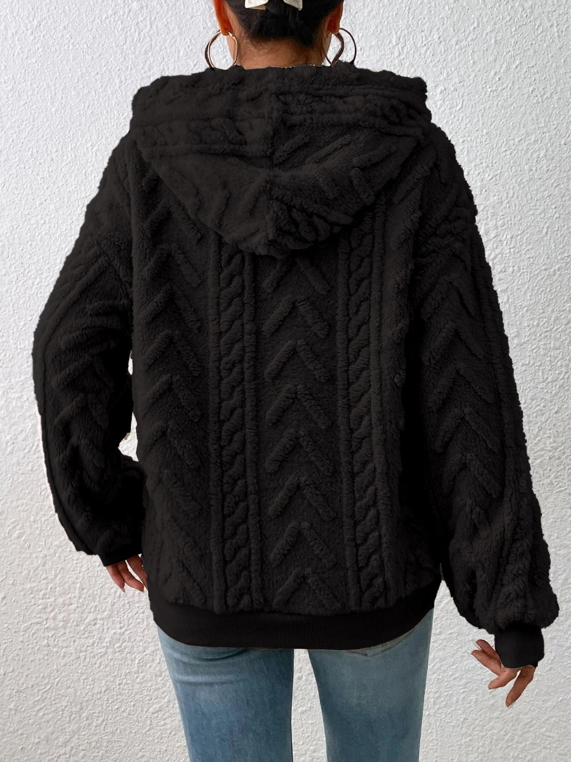Drawstring Long Sleeve Hoodie - Premium Hoodies from Trendsi - Just $28.74! Shop now at Craftklart.store