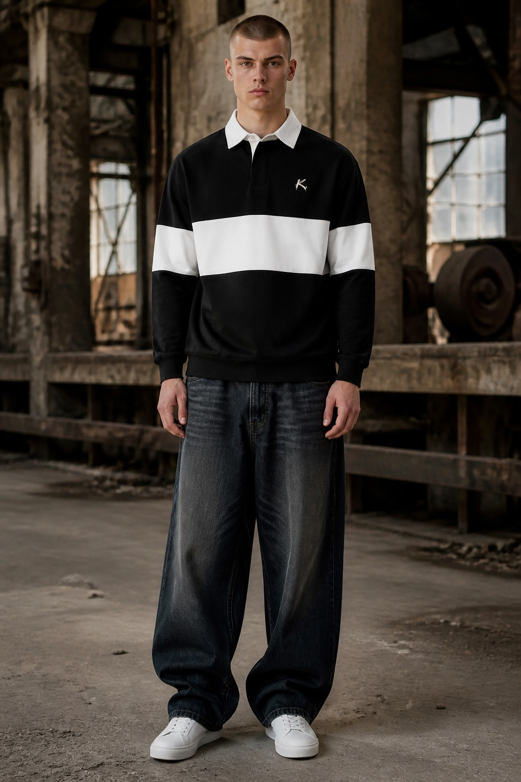 UNSEEN Urban Hoop Rugby Shirt