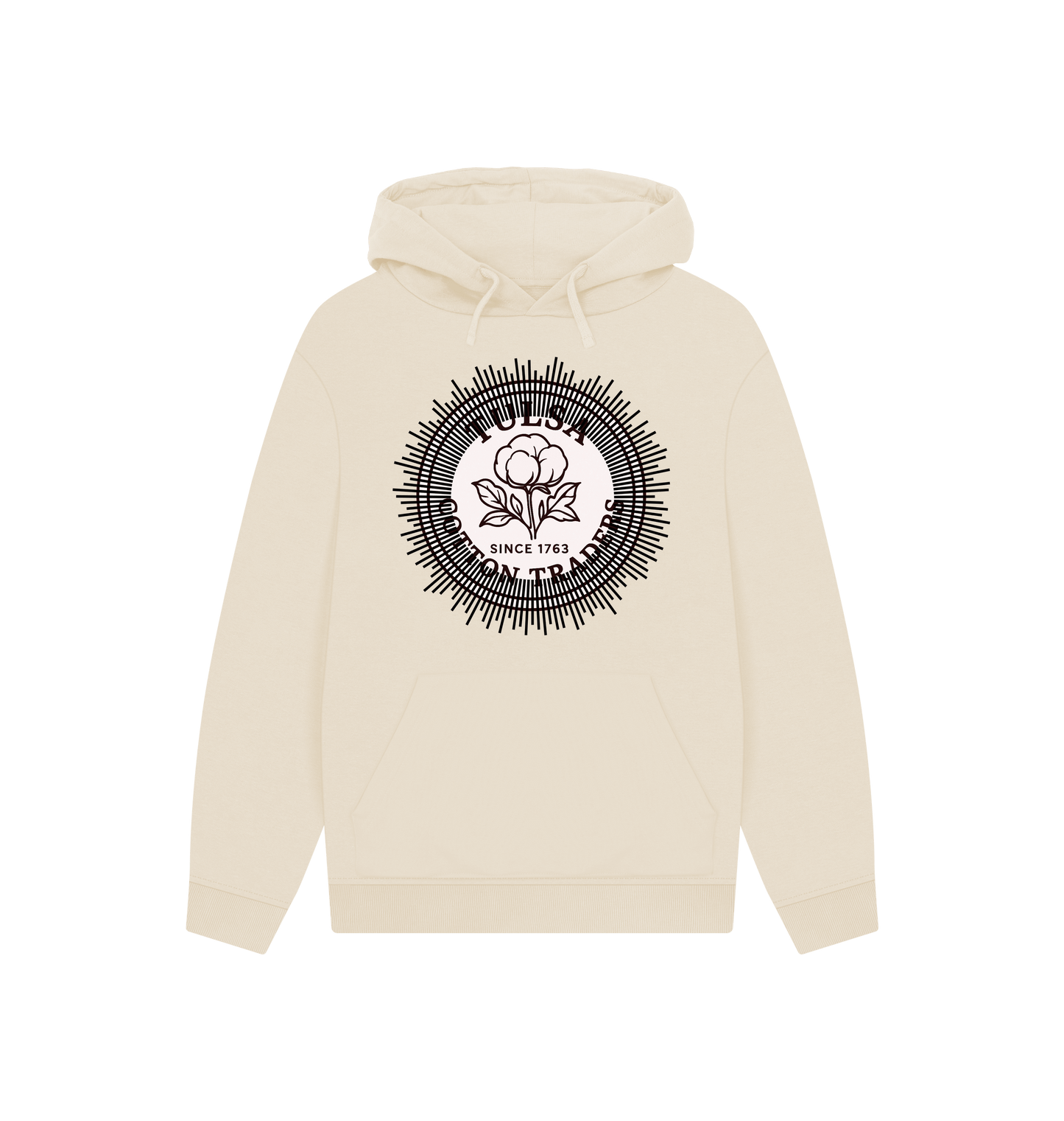 Oat Printed Hoody Front
