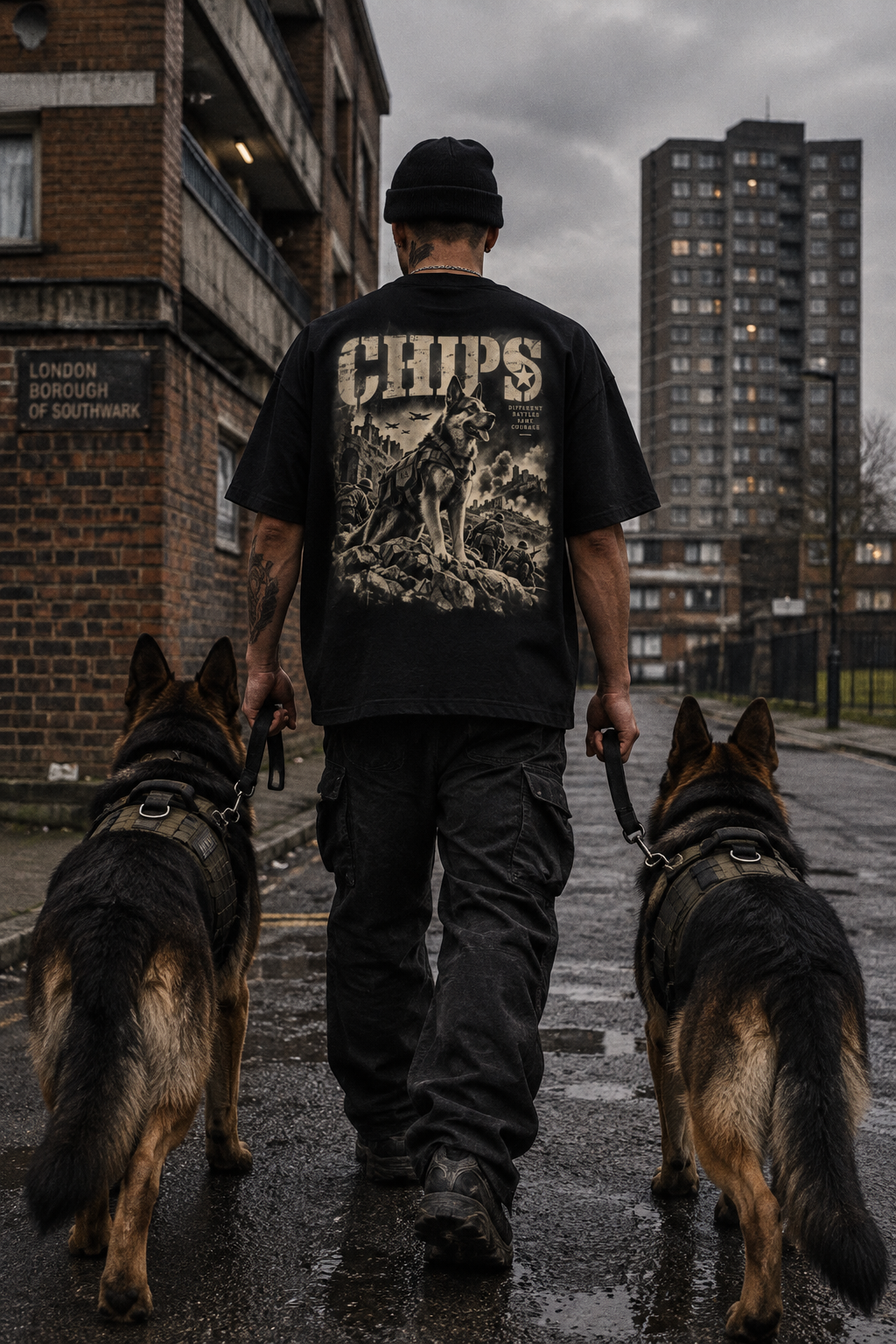 War Dogs Oversized Cotton T-Shirt