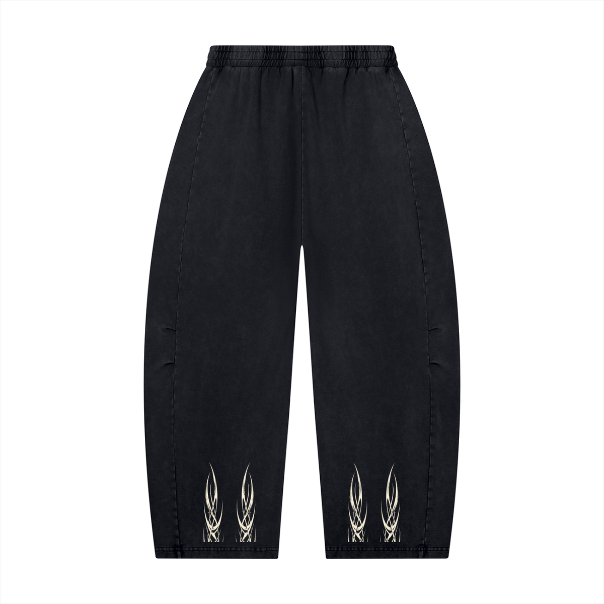Mineral Wash Barrel Leg Pants