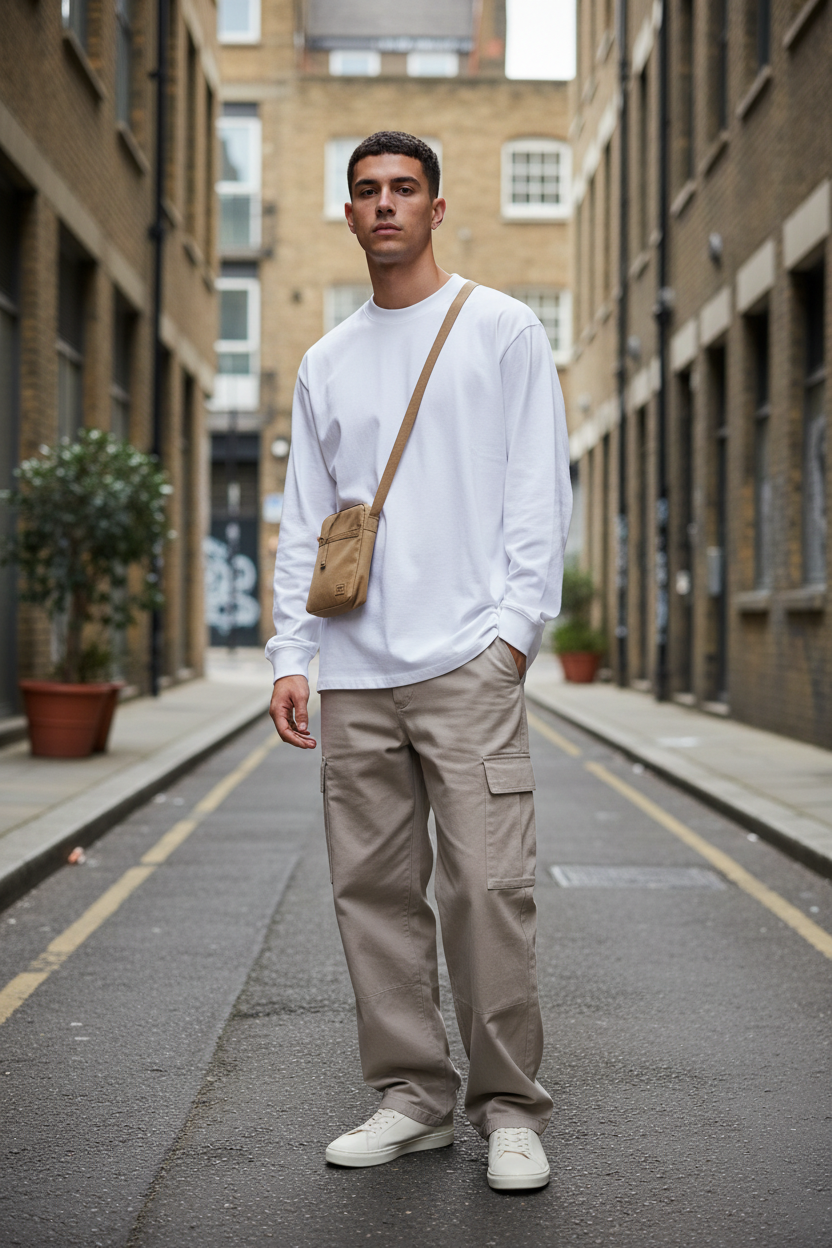 Essential Crewneck Long-Sleeve T-Shirt
