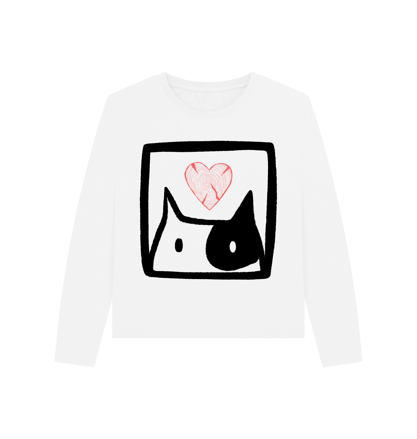 White Printed T-shirt Front