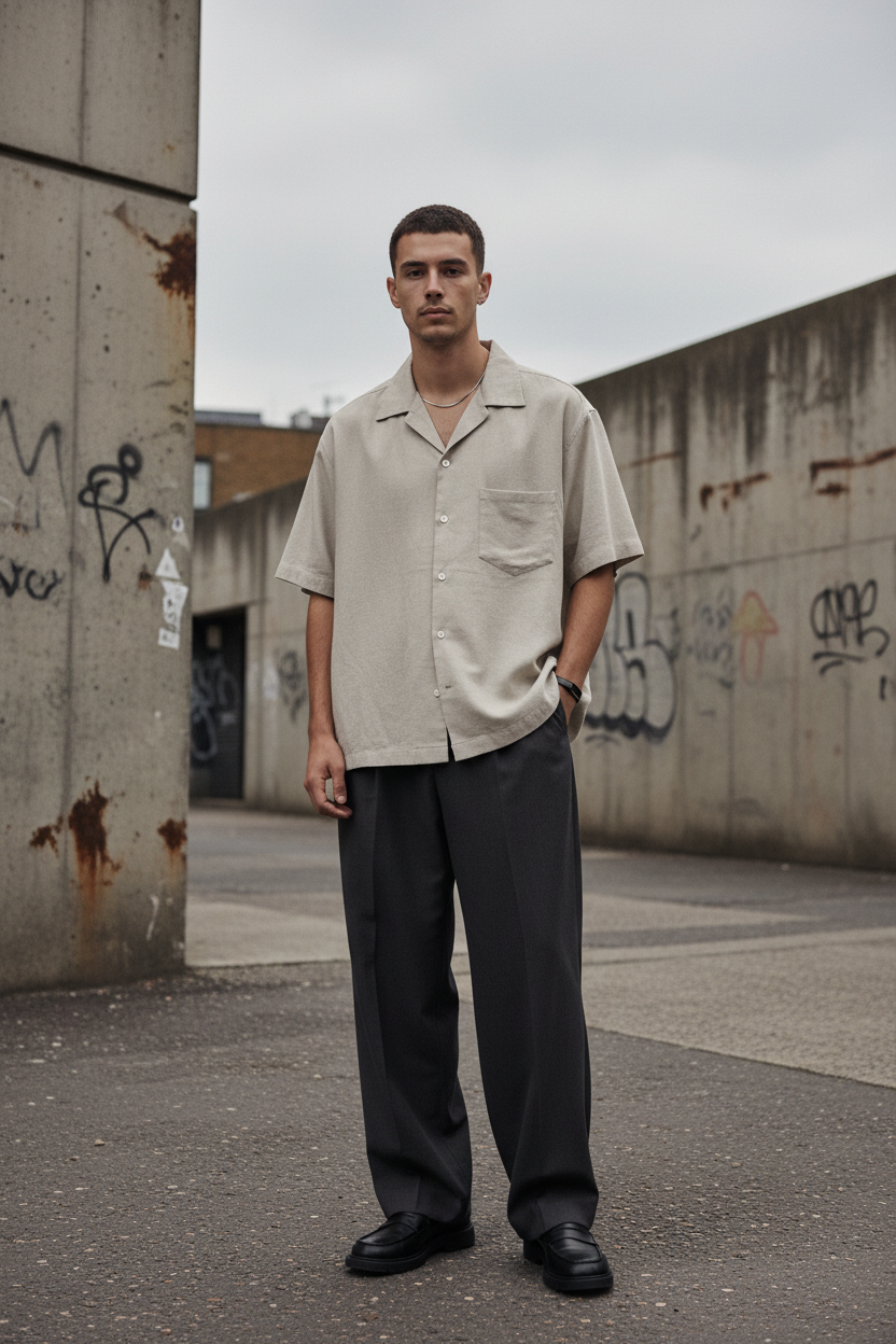 Urban Authority Collar Short-Sleeve Shirt
