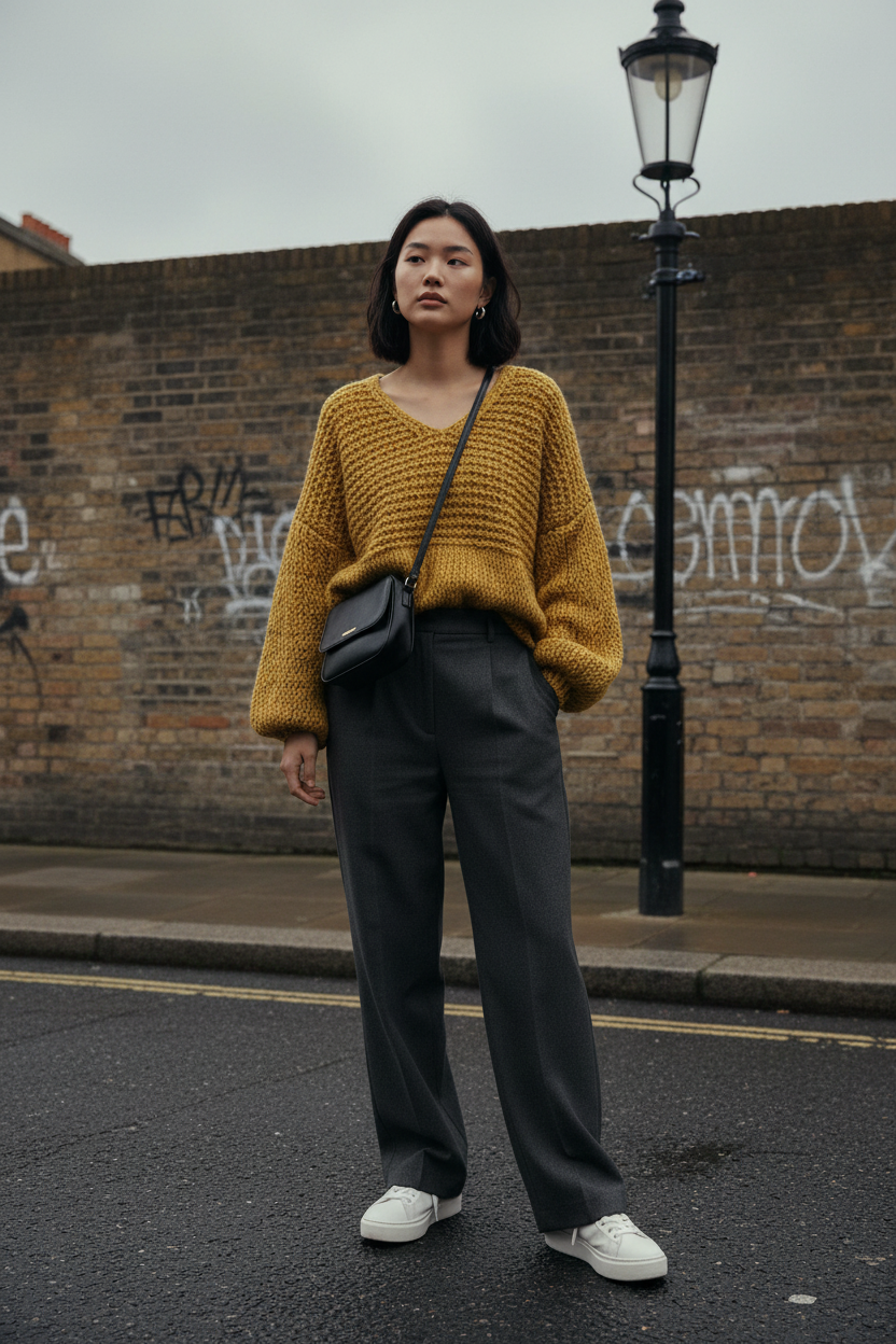 Chunky Knit Boxy Crop Sweater — Craftklart