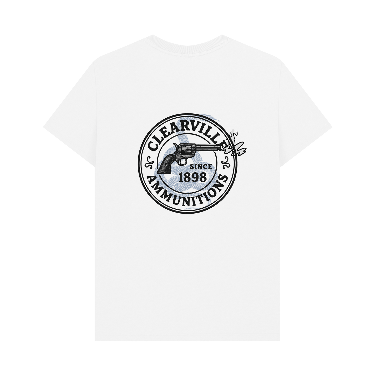 White Printed T-shirt Back