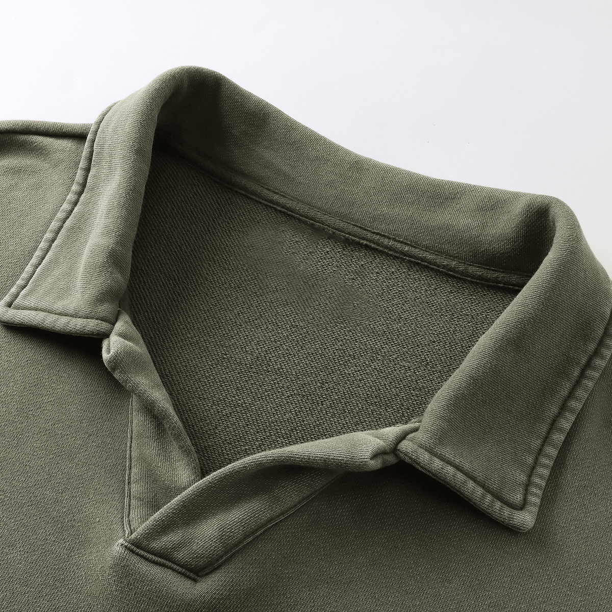 Oversized heavyweight long-sleeve shirt with a collared design from Urban Fashion & Streetwear by Craftklart, shown in the image.