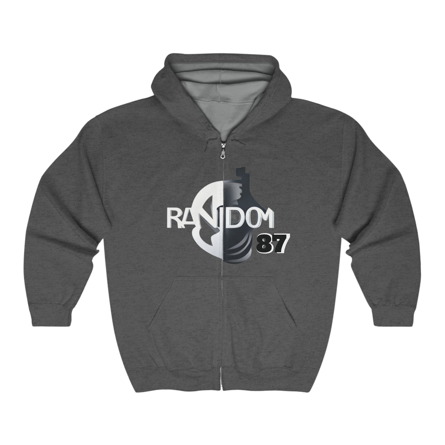 Random 87 Unisex Heavy Blend™ Full Zip Hooded Sweatshirt - Premium Hoodie from Craftklart.store - Just $26.06! Shop now at Craftklart.store