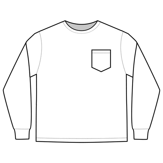 Long Sleeve Pocket Tee — Urban Attitude Longsleeve