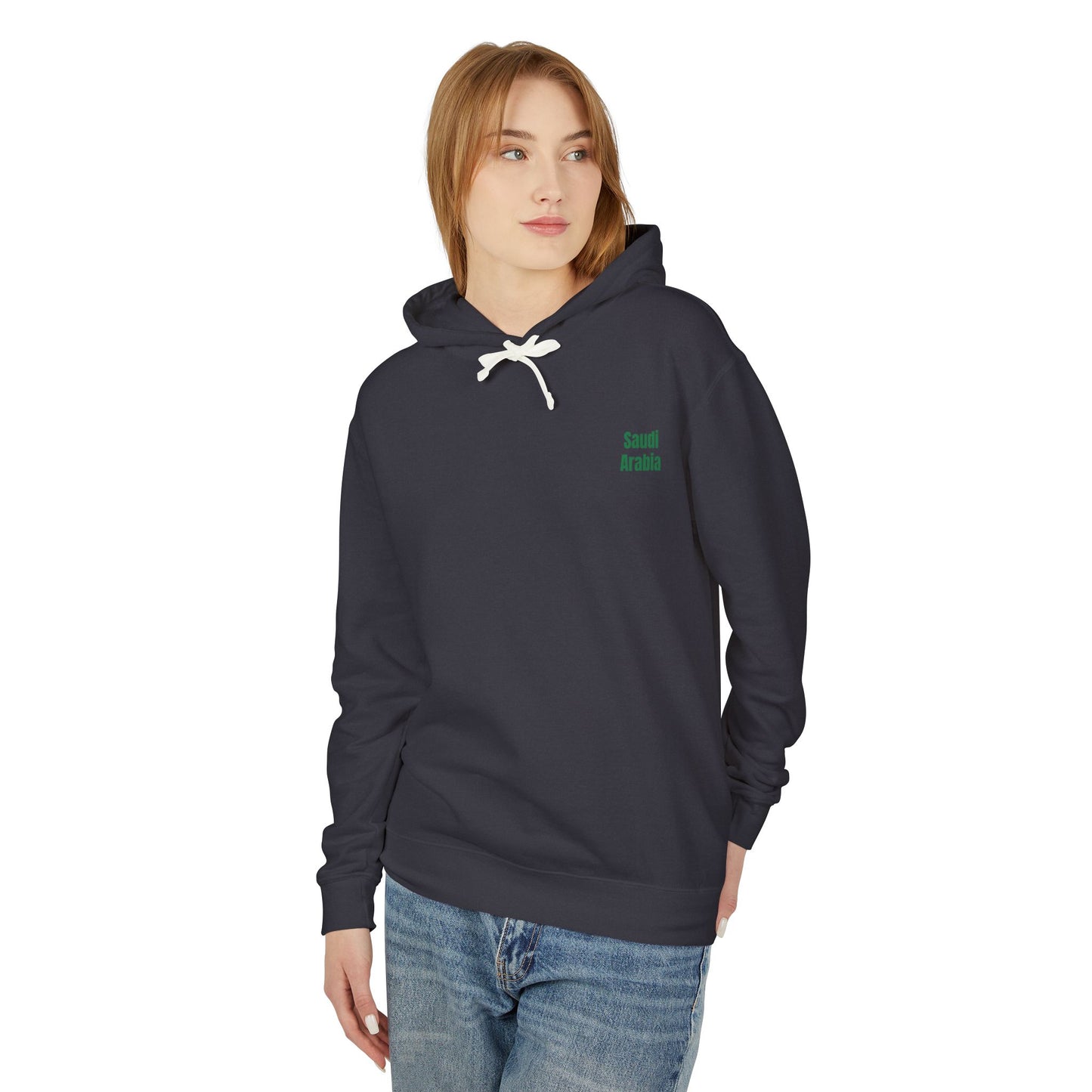 Saudi Arabia Lightweight Hooded Sweatshirt - Premium Hoodie from Printify - Just $48.41! Shop now at Craftklart.store