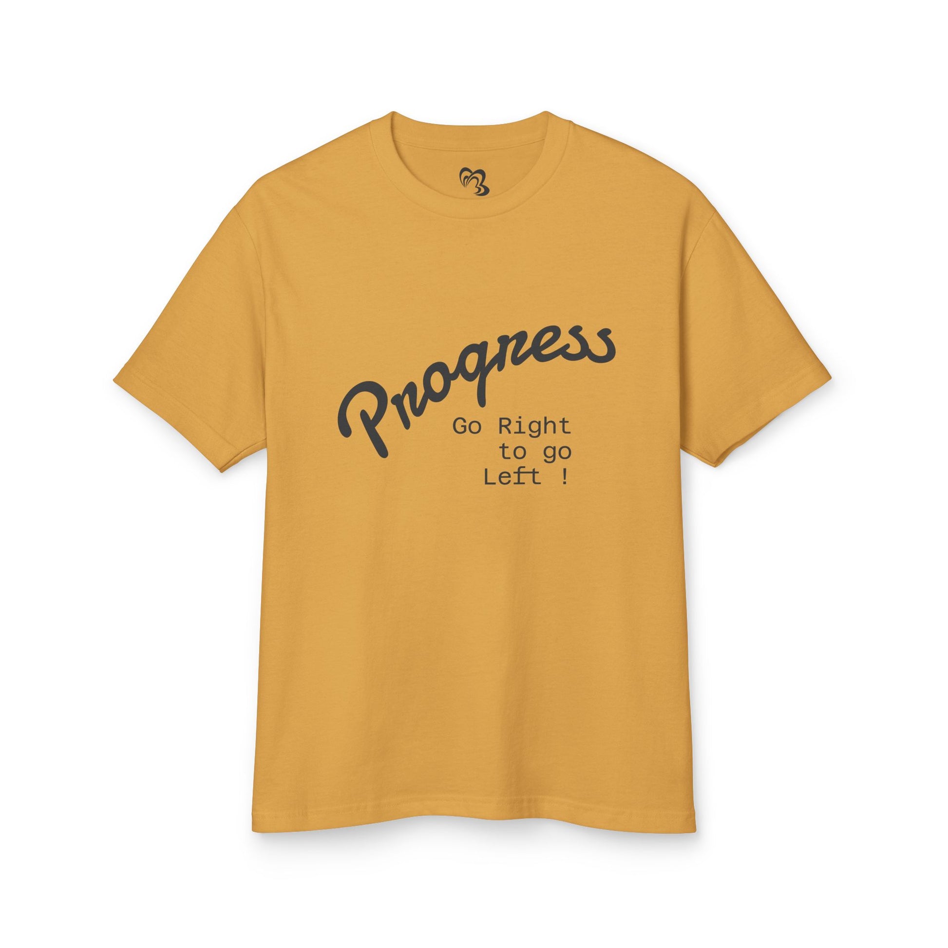 Funny Progress Tee - Unisex Heavyweight Cotton Shirt for Positive Vibes - Premium T-Shirt from Printify - Just $28! Shop now at Craftklart.store