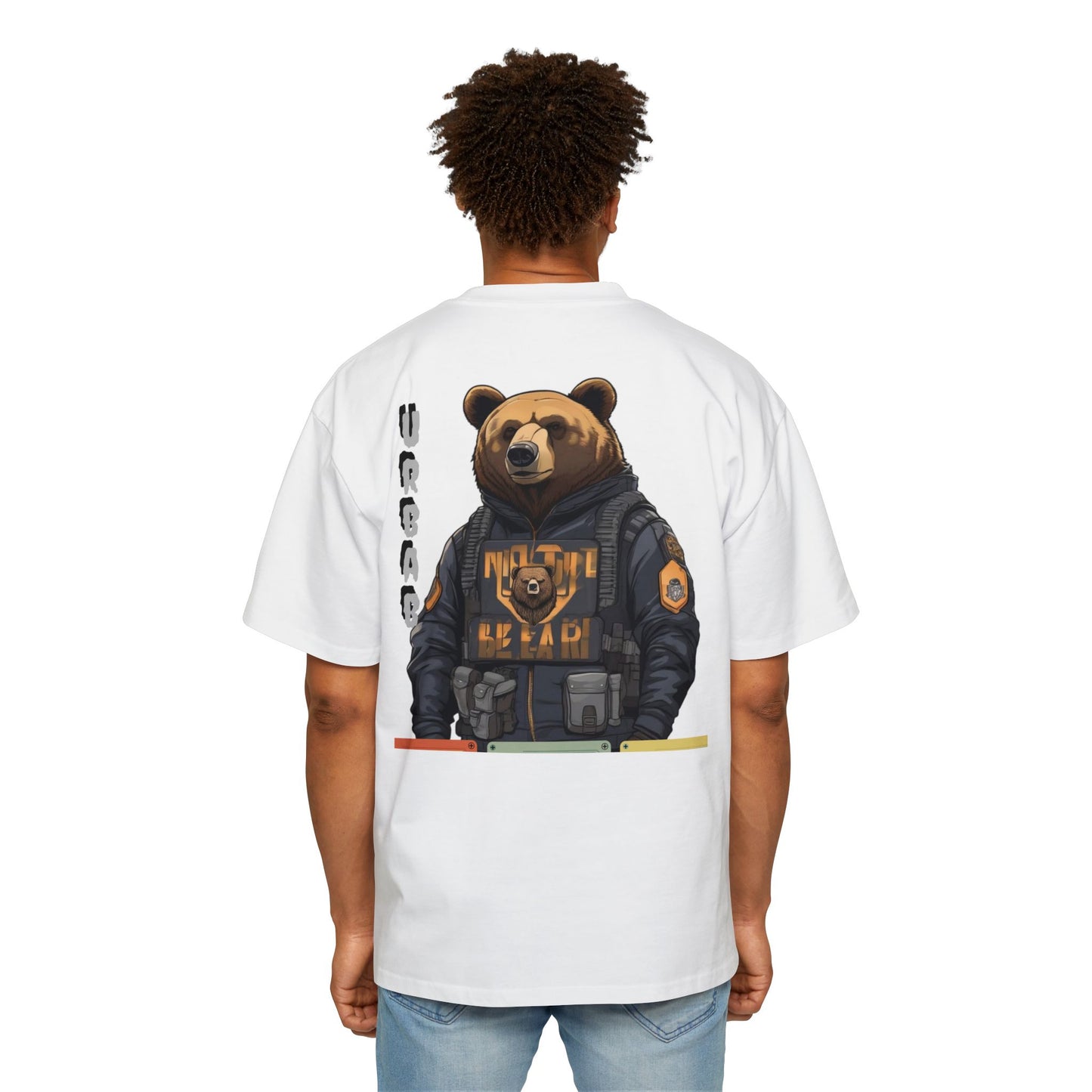 Urban Bear Men's Heavy Oversized Tee - Premium T-Shirt from Craftklart.store - Just $33.73! Shop now at Craftklart.store